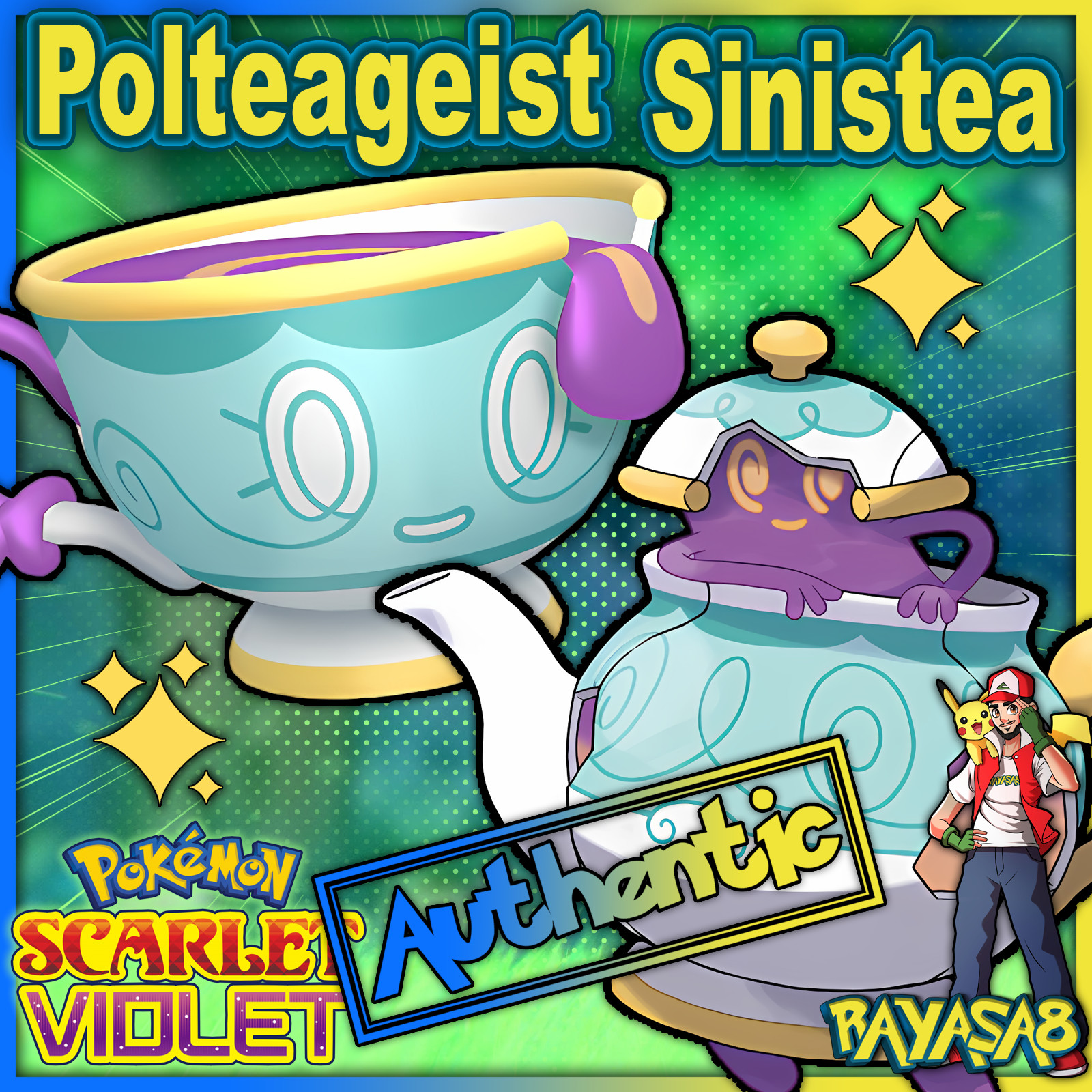 Sinistea Authentic Polteageist 6iv🌟Shiny & Non Shiny Pokemon Scarlet and Violet