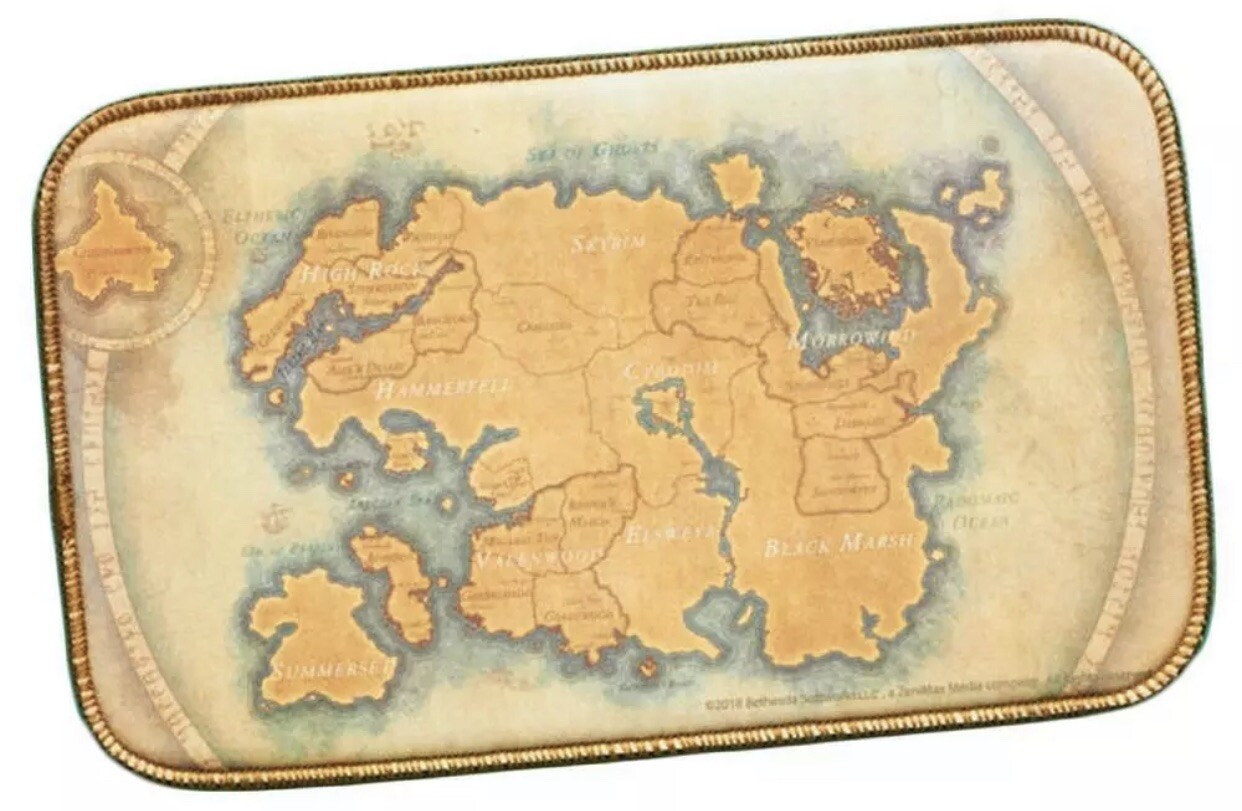 Elder Scrolls Bethesda Mouse Pad OFFICIAL merchandise SIZE 11” X 6”