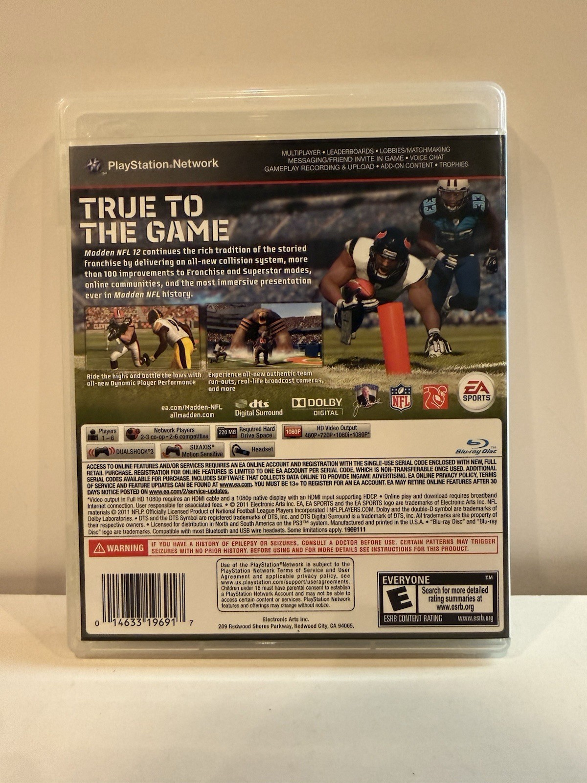 Madden NFL 12 – Hall of Fame Edition (Sony PlayStation 3, 2011) CIB w/ Slipcover