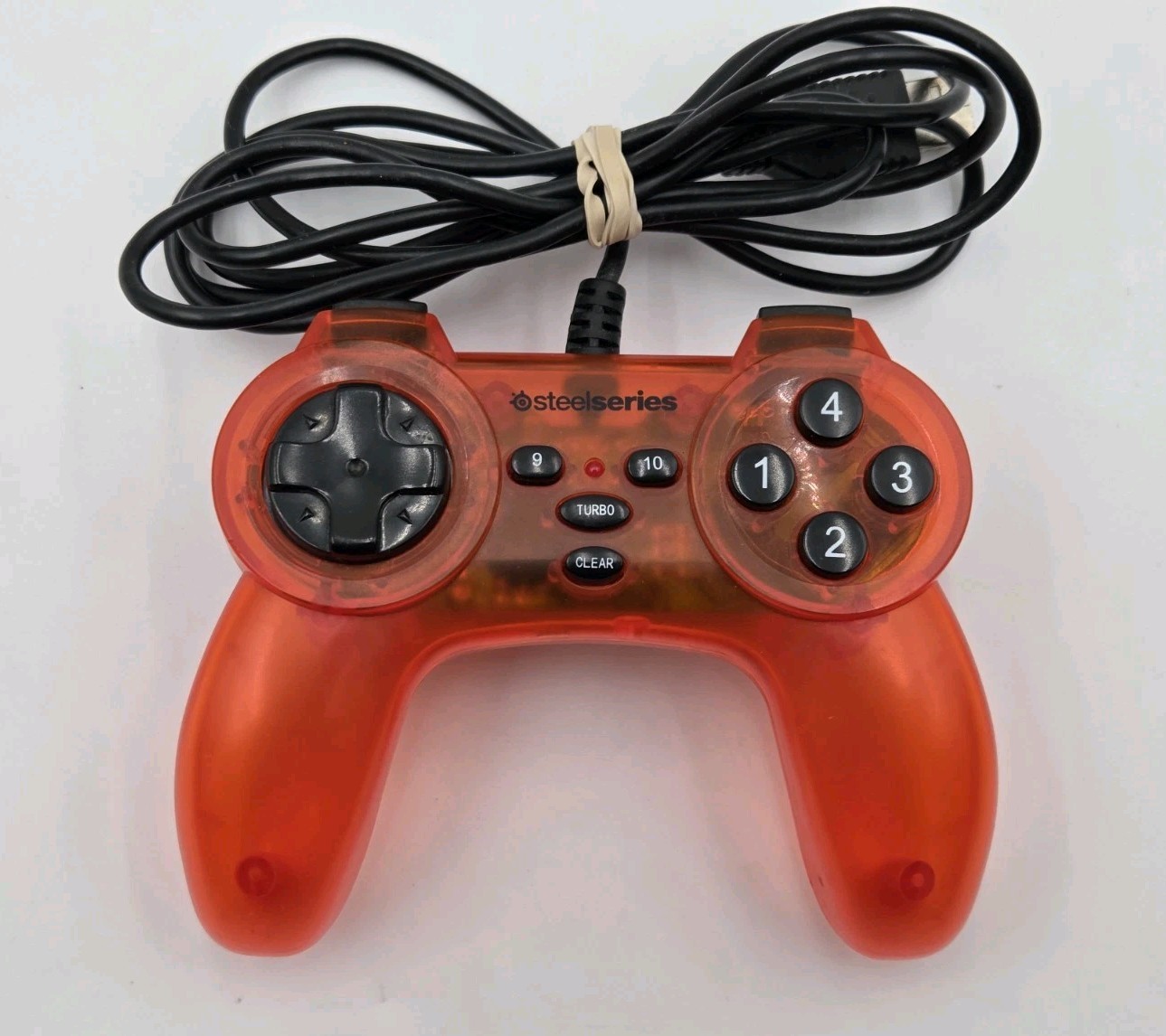 SteelSeries 1GC Wired PC USB Gamepad Controller – Atomic Orange Translucent Qty2