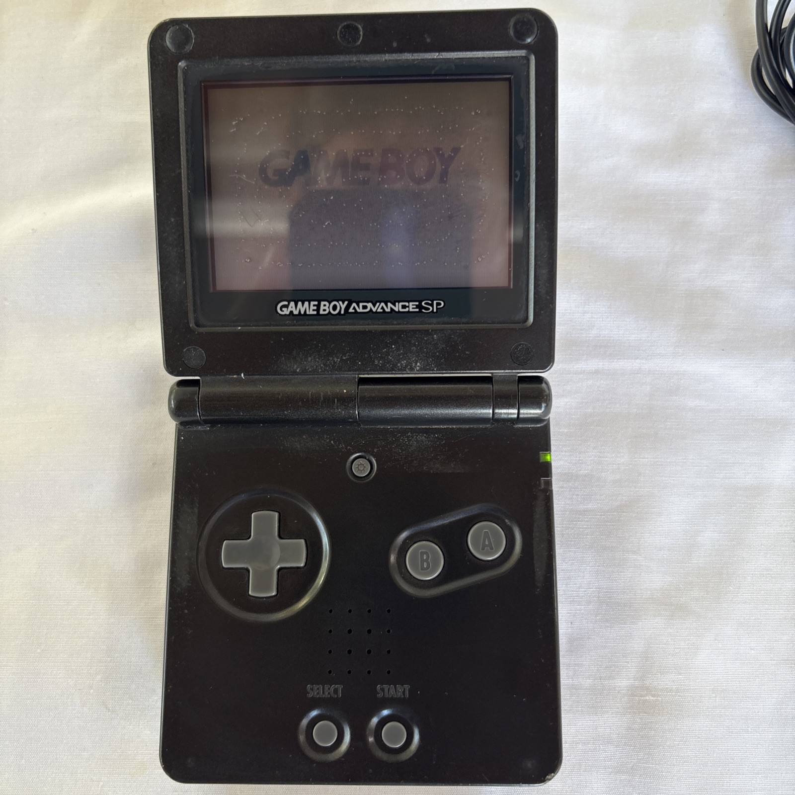 Nintendo Gameboy Advance SP Handheld System Console Onyx Black (AGS-001) Tested