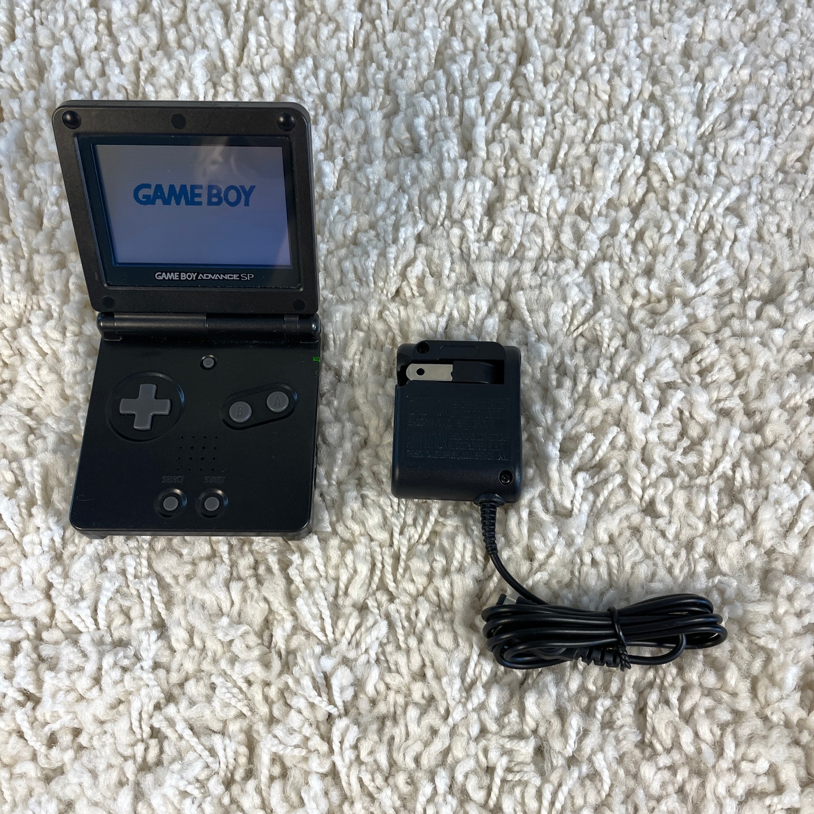 Nintendo Gameboy Advance GBA SP Onyx Black Handheld System Console AGS-001 Works