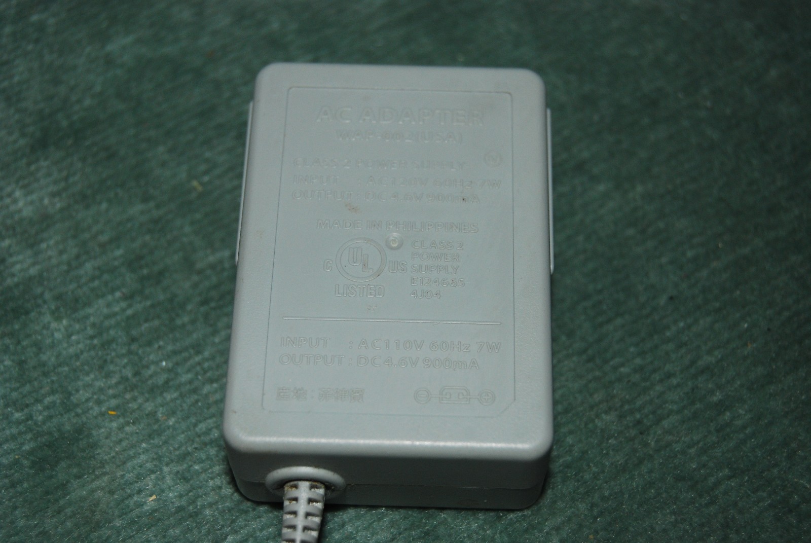 OEM Nintendo WAP-002 (USA) AC Adapter Charger for Nintendo 3DS – Tested