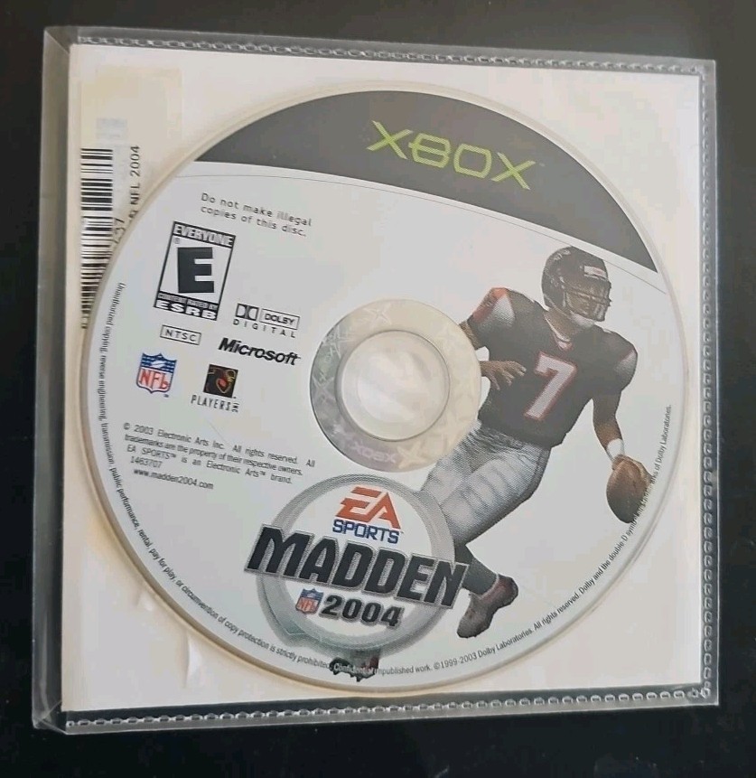 EA Sports Madden NFL 2004 Microsoft Xbox Football Game CIB