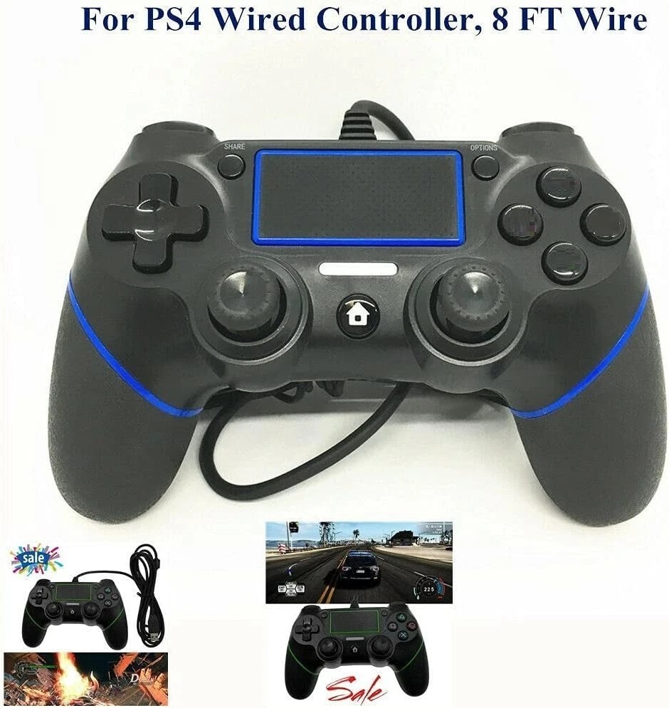 USB Wired PS4 Controller – Ergonomic Design with Enhanced Control Features