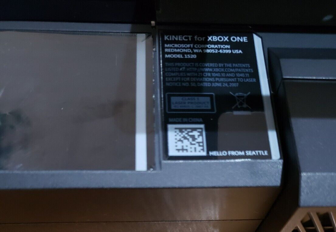 Microsoft Xbox One Kinect 1520 Motion Sensor Camera w/ PDP TV Mount, TESTED!