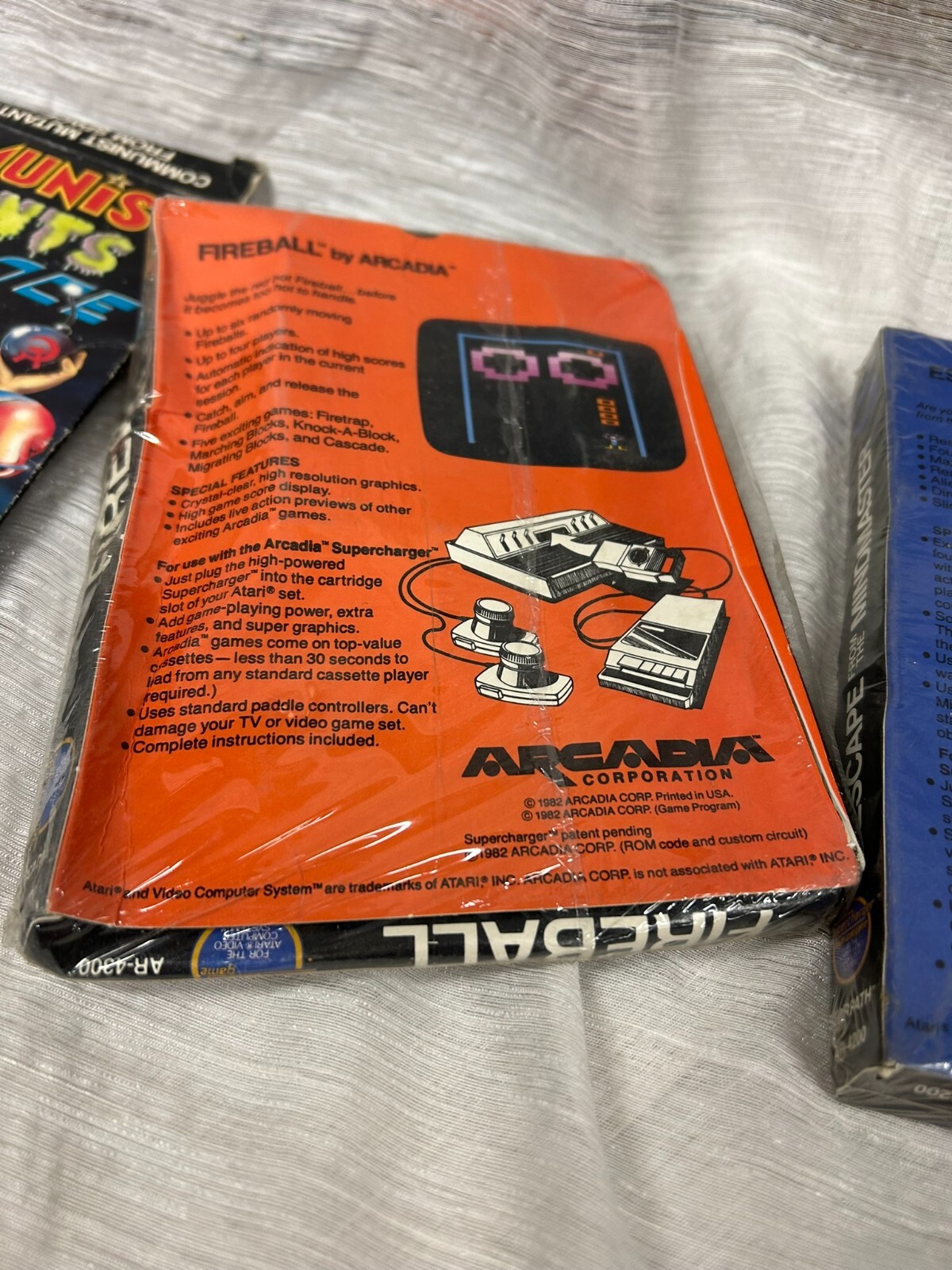 Atari Video Supercharger Games 3 Sealed Suicide Mission Fireball Mindmaster