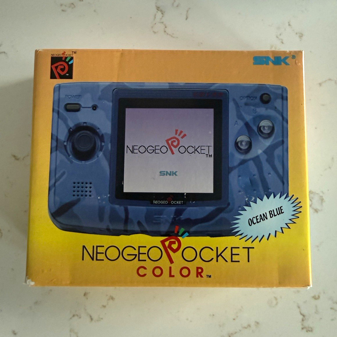SNK Neo Geo Pocket Color Ocean Blue Handheld System Color Screen NEOP-54016