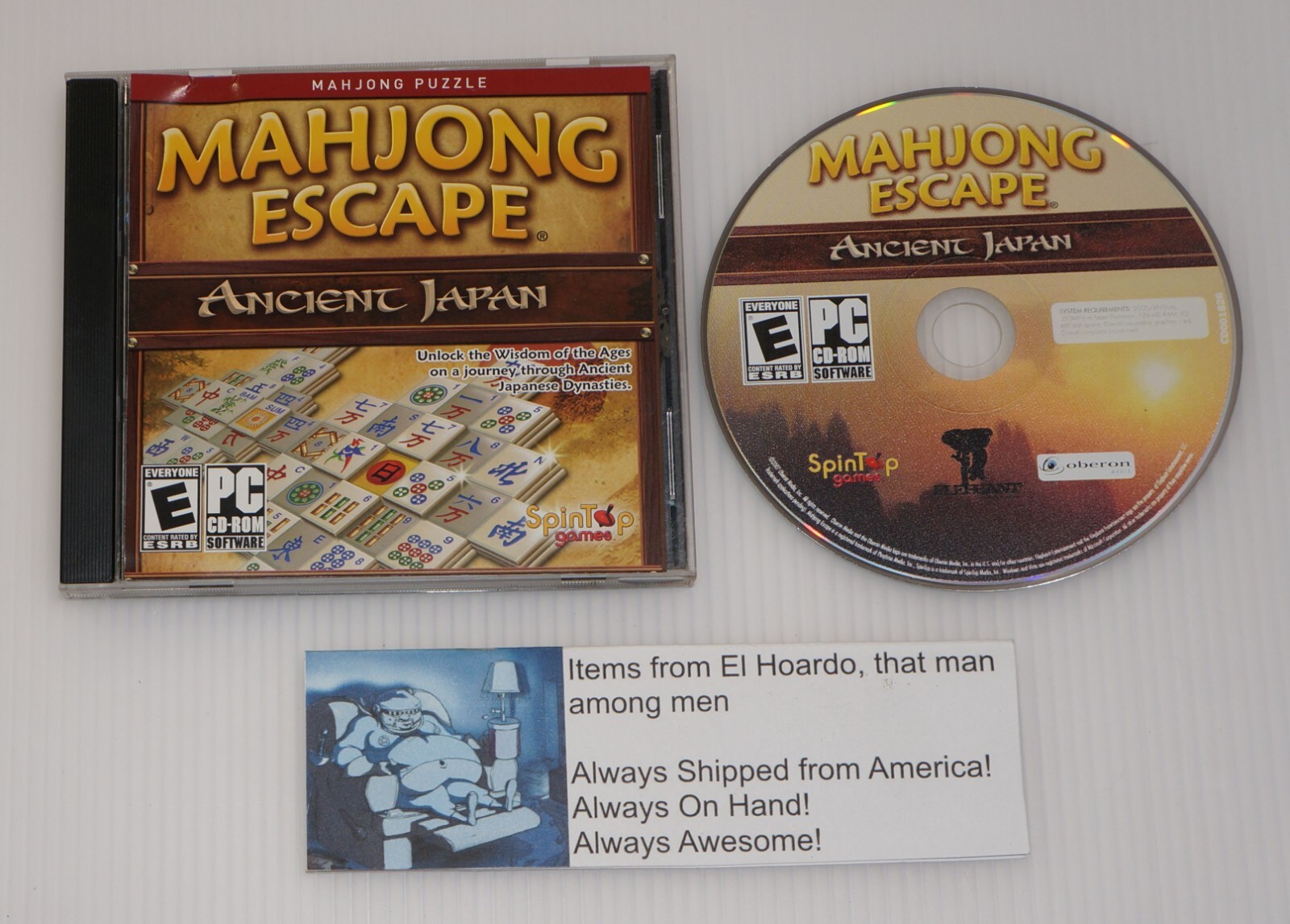Mahjong Escape Ancient Japan in Jewel Case Good Condition