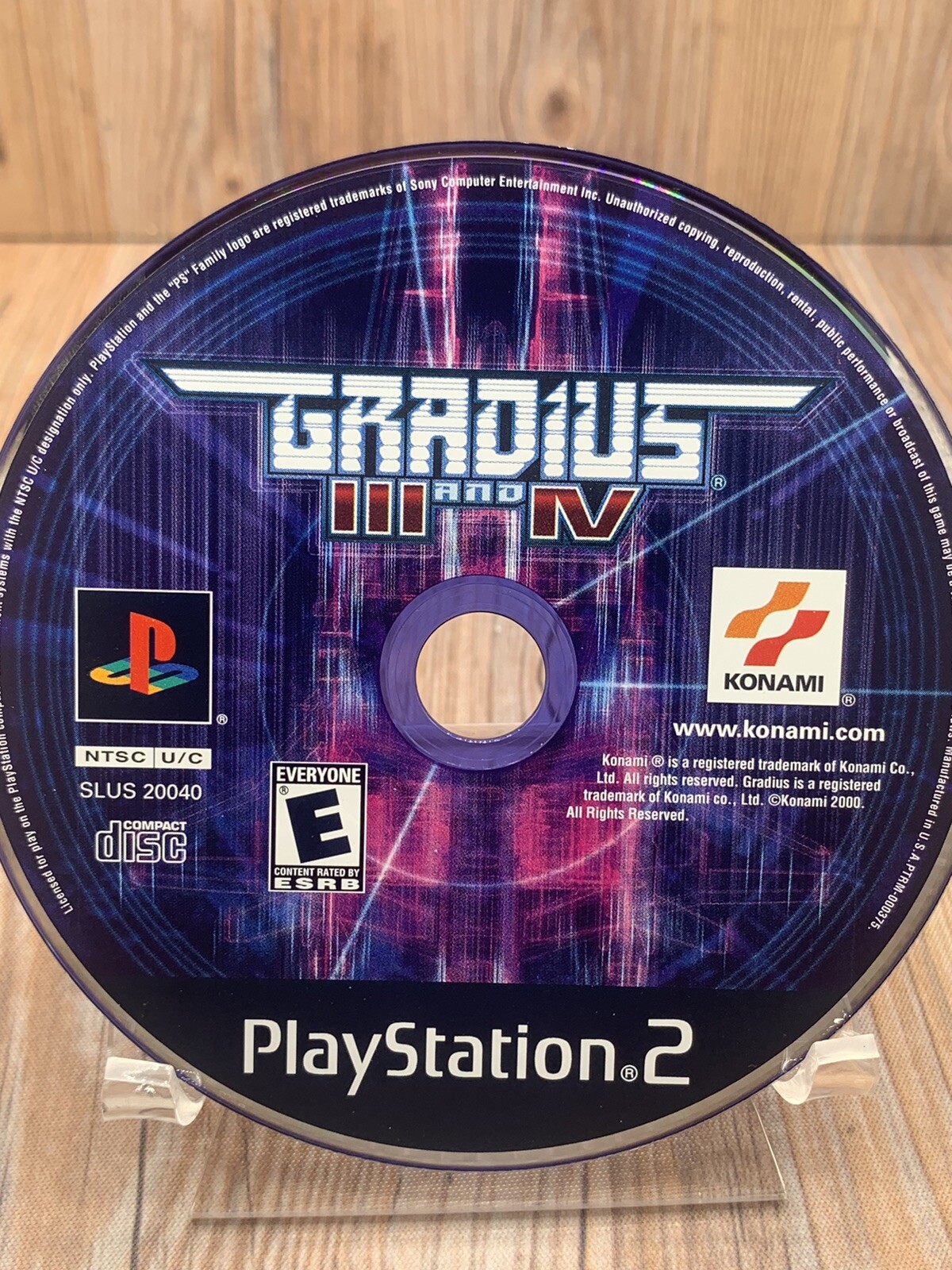 Gradius III 3 and IV 4 Ps2 Sony Playstation 2 Disc Only Tested