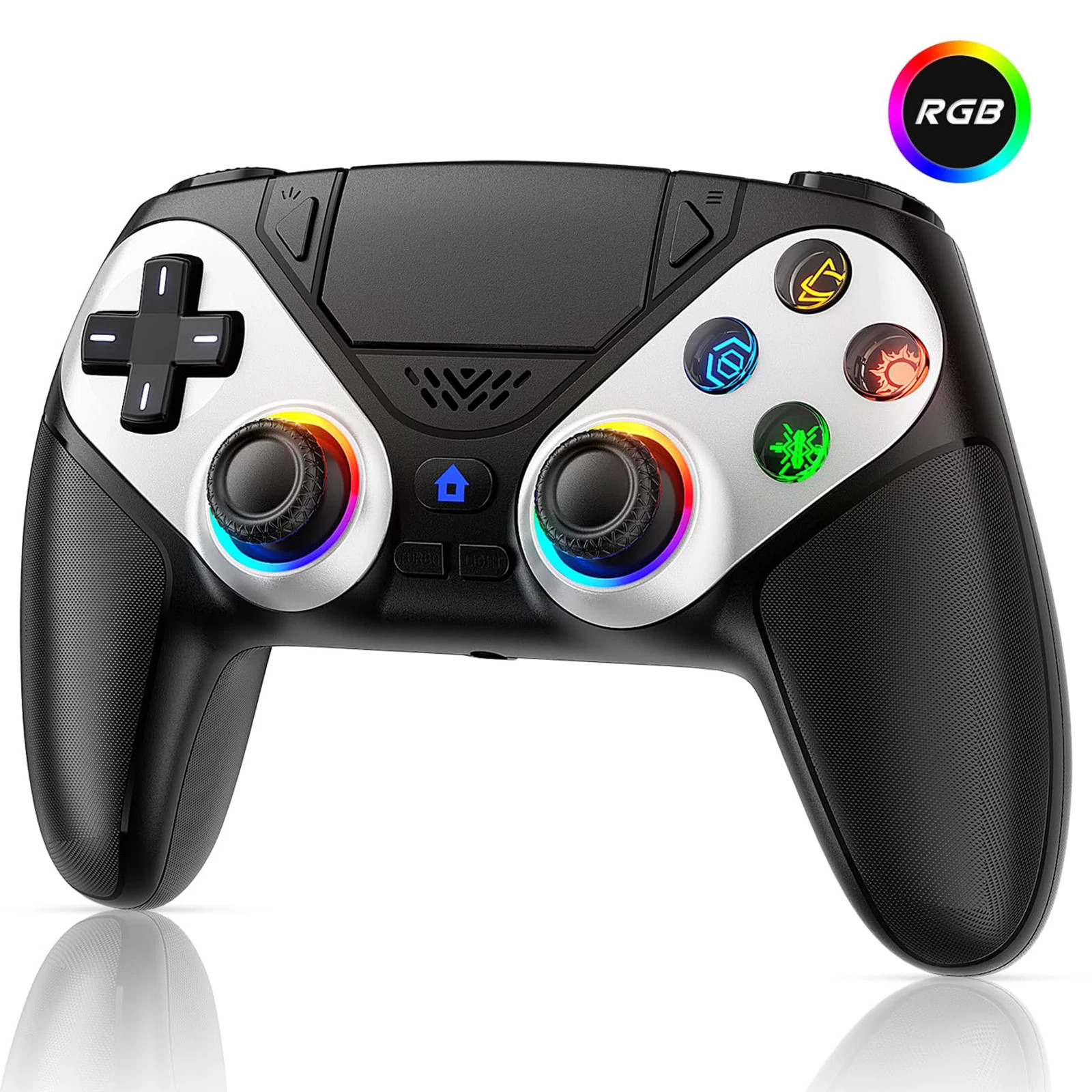 Wireless Gamepad Hall Effect Trigger RGB Turbo Vibration Programmable Button Joy