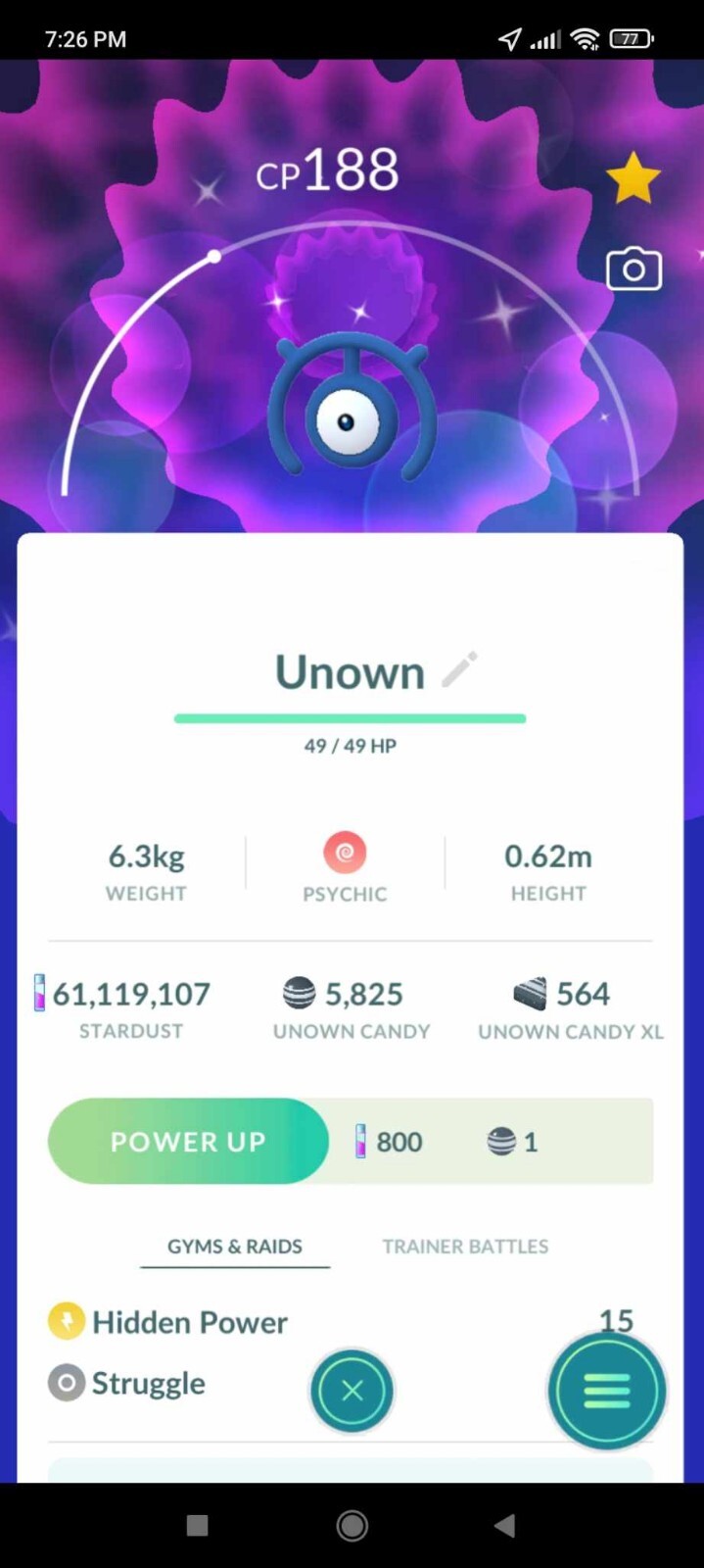 Pokemon Shiny Unown M (Mexico City Safari) – TRA’DE GO – Read Description