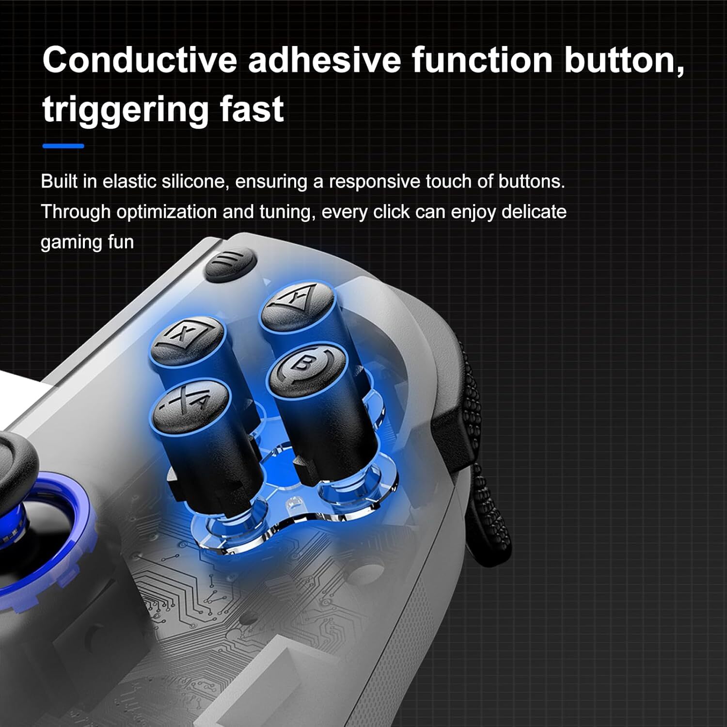 Cordless Telescopic Game Controller for Switch/iOS/Android/PC/Tablet