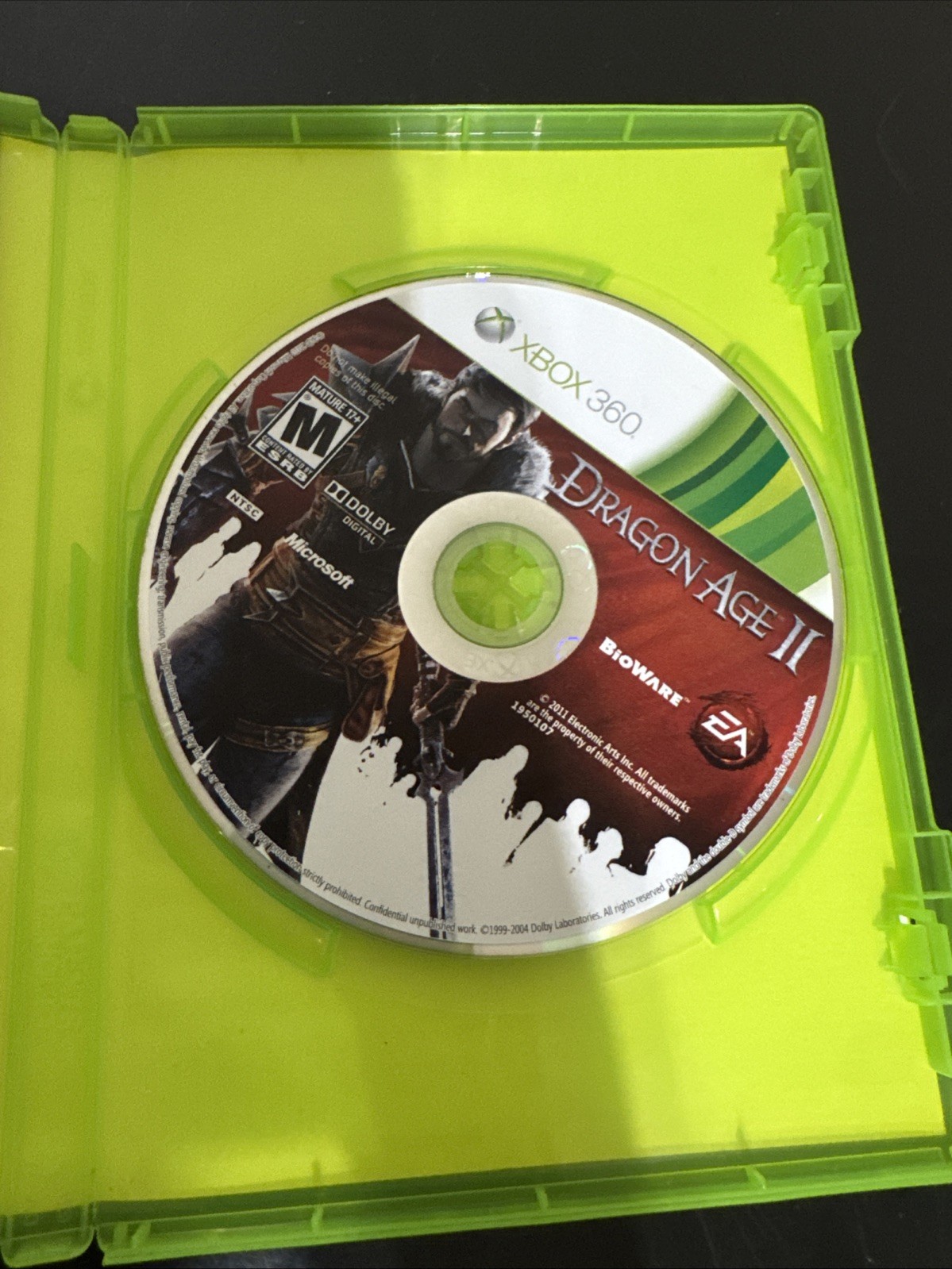 Dragon Age II 2 (Microsoft Xbox 360, 2011) Complete