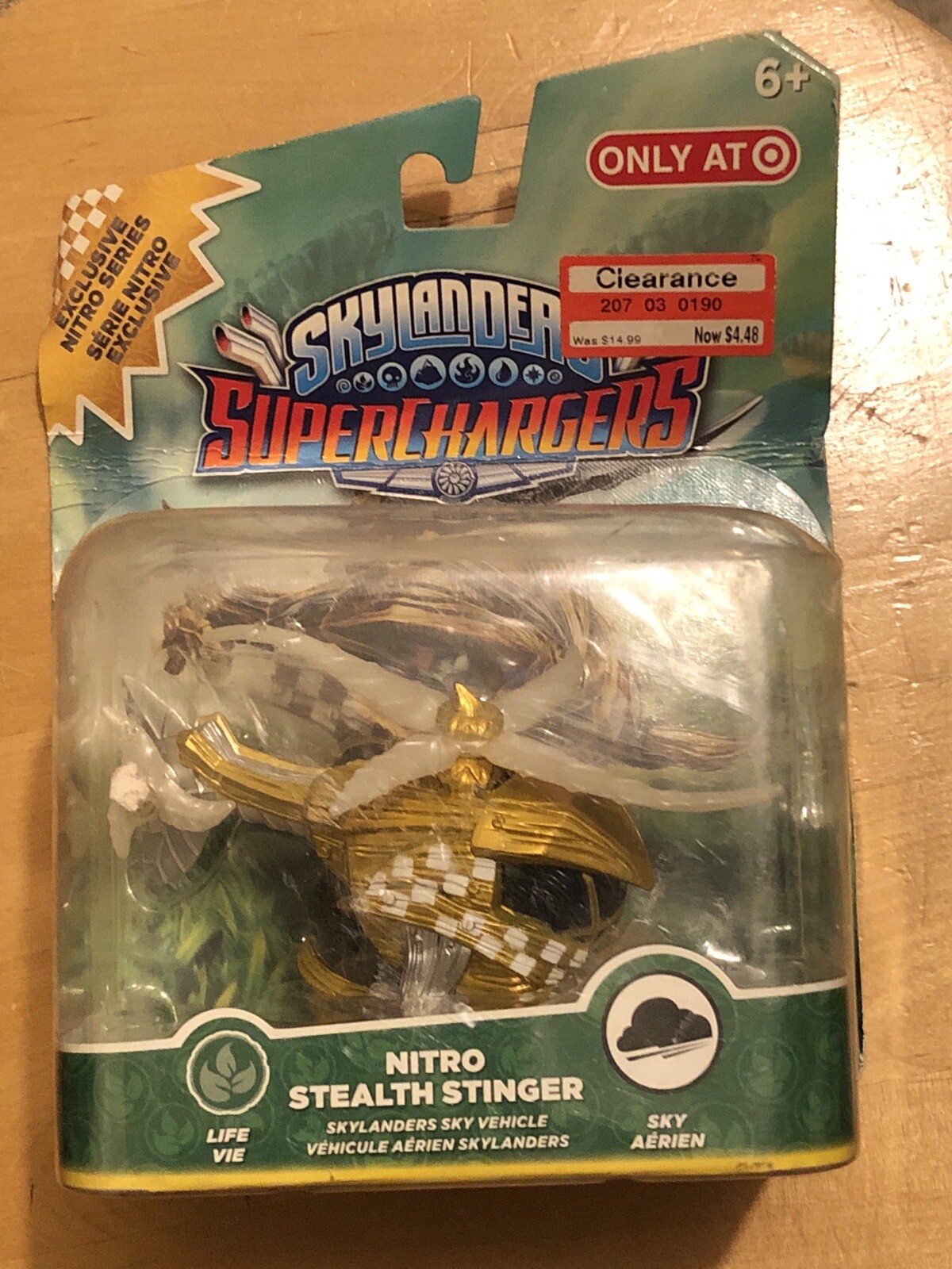 Superchargers Skylanders Nitro Stealth Stinger Exclusive Nitro Series New W/Flaw