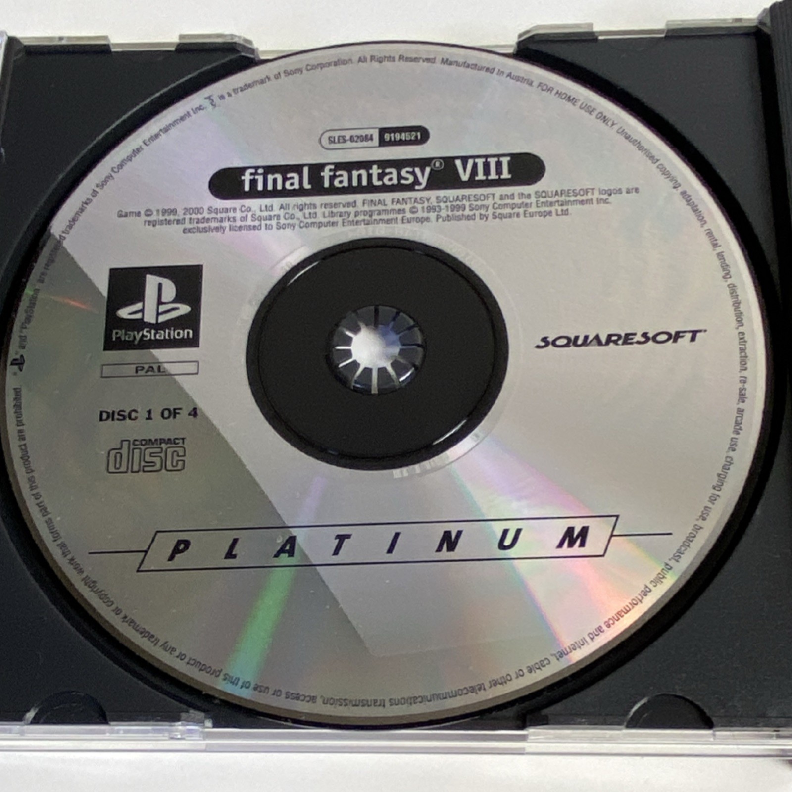 READ DESCRIPTION * Final Fantasy VIII PlayStation 1 PAL / Spain/spanish