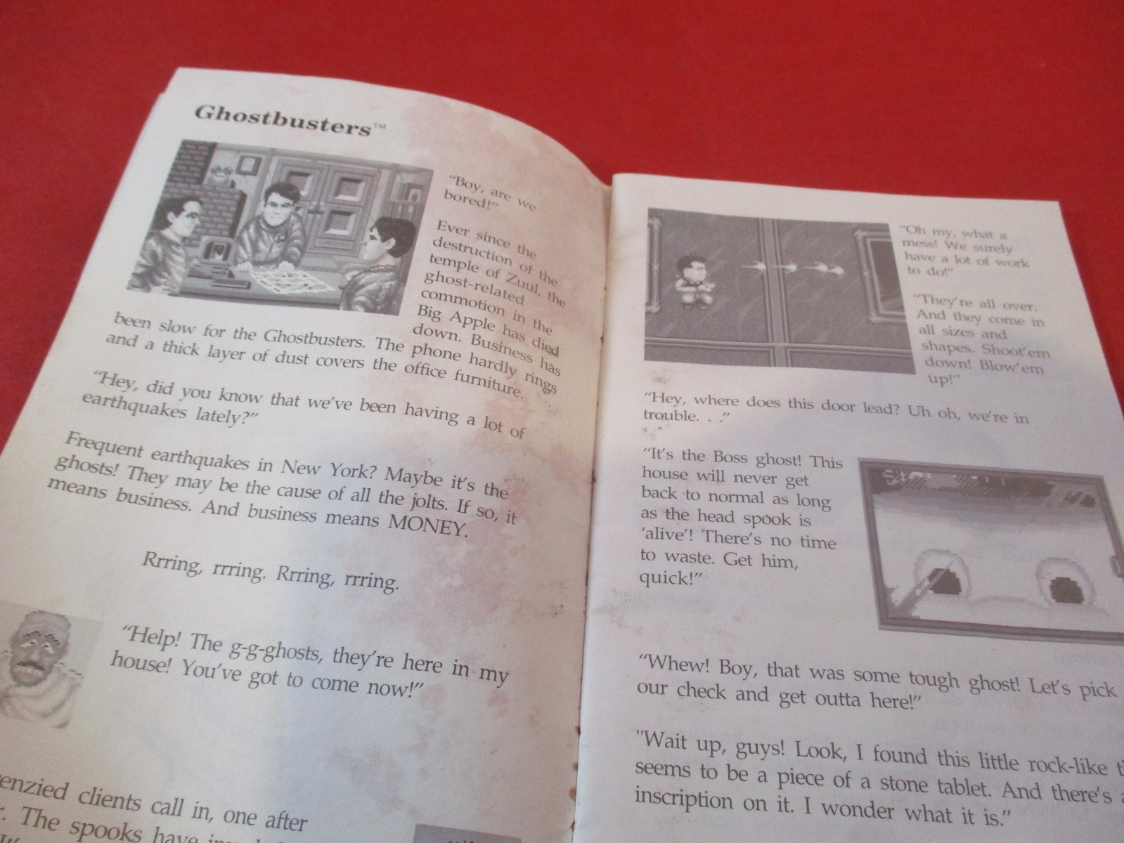 Ghostbusters Sega Genesis Instruction Manual Booklet ONLY *flawed*