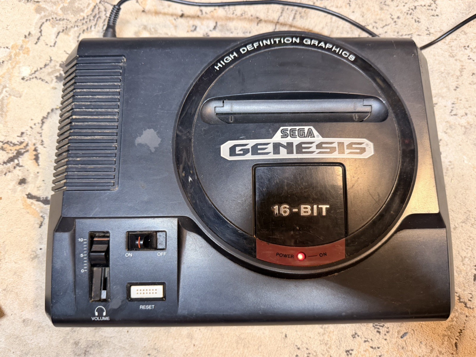 Sega Genesis 16-Bit Model 1601 w/Games for Parts/Repair Sold As Is Not Tested