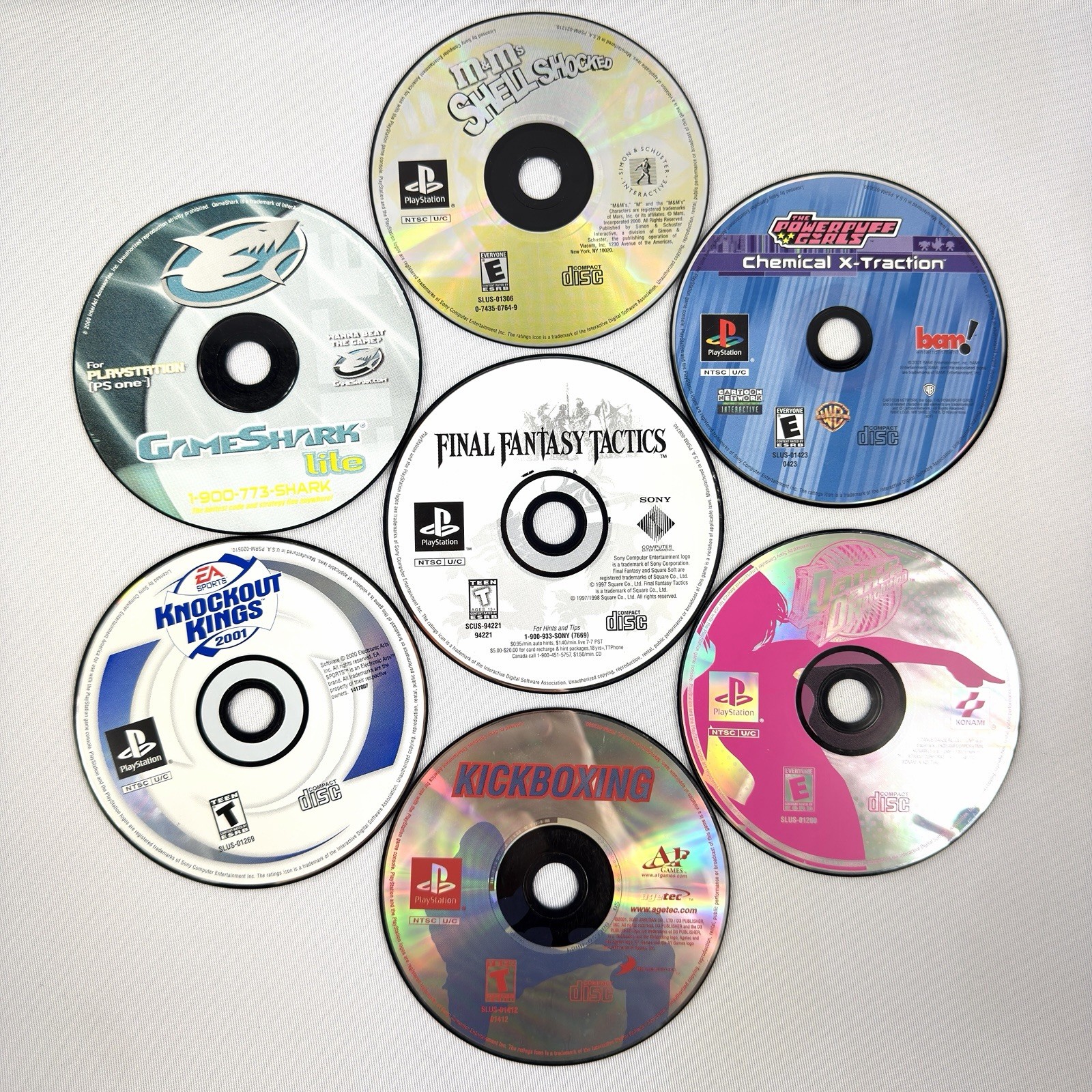 25 Game Lot Bundle for PlayStation 1 PS1 – Final Fantasy, Game Shark, 007