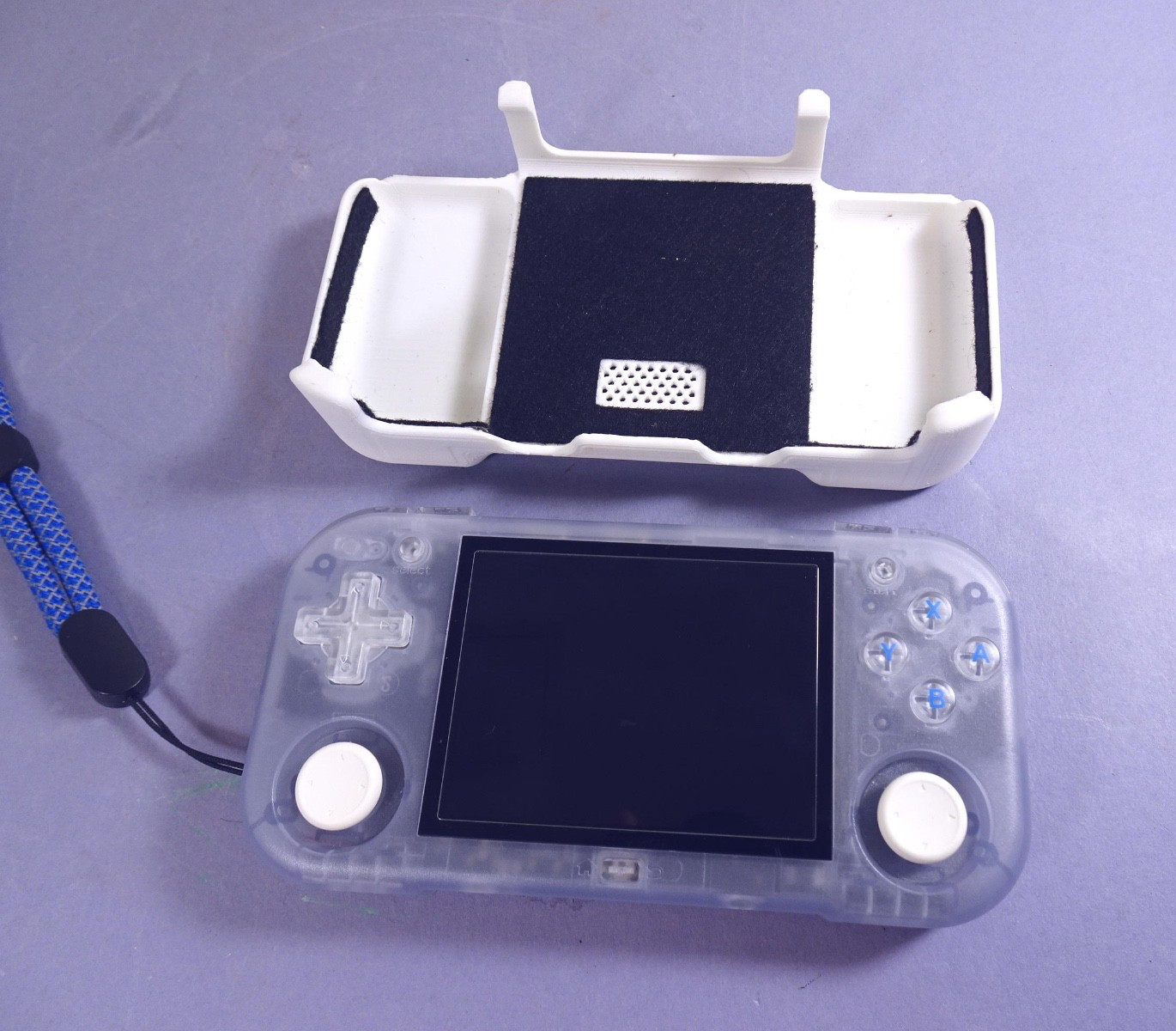 MagicX Mini Zero 28 Retro Handheld Game Console Clear Case Pocket Size Gaming