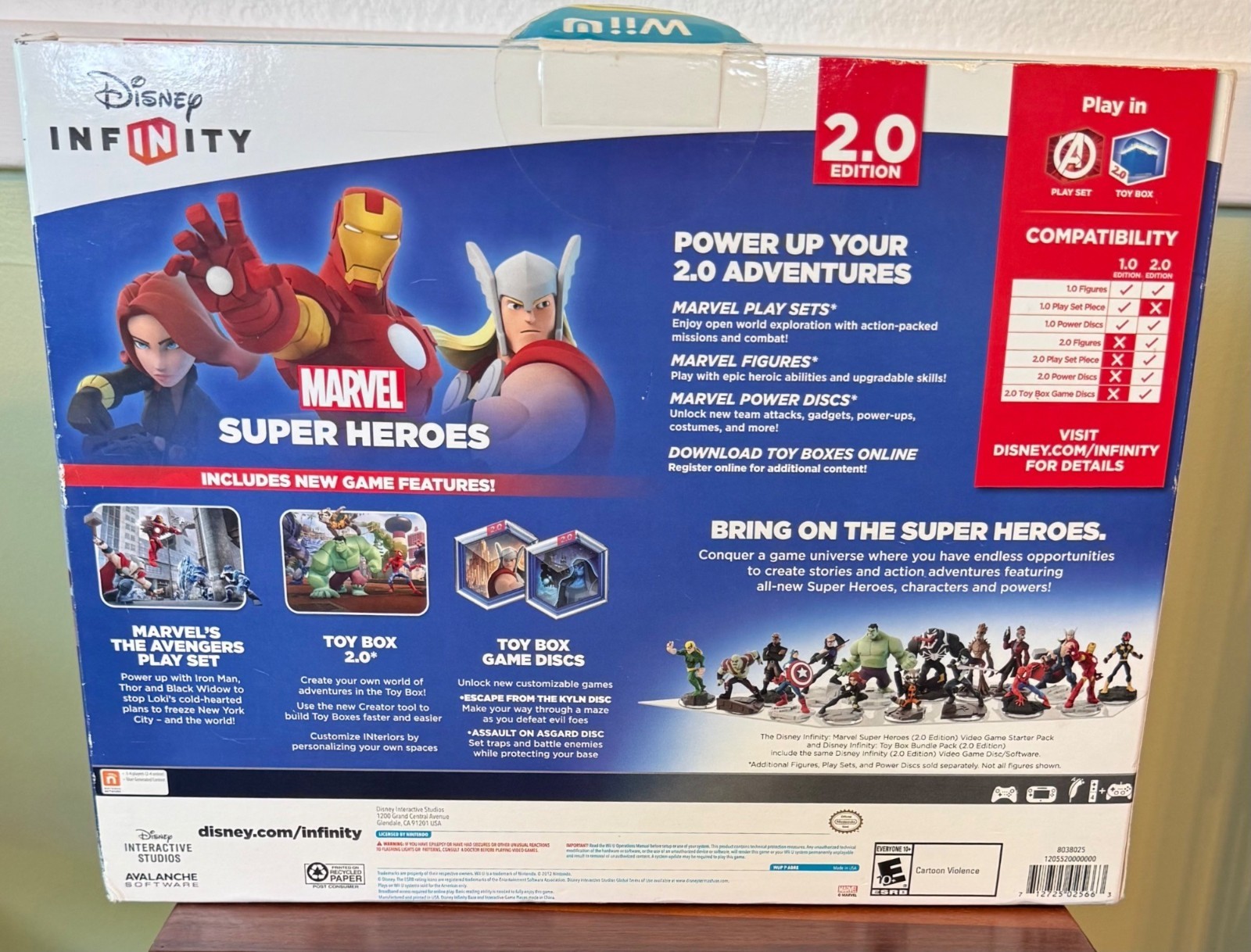 Disney Infinity 2.0 Marvel Super Heroes Starter Pack For Wii U Includes Figures