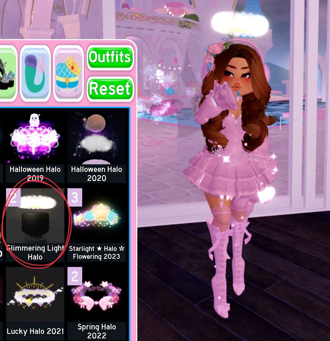 1 Royale High Glimmering Light Halo – Collectible Virtual Item Online PC