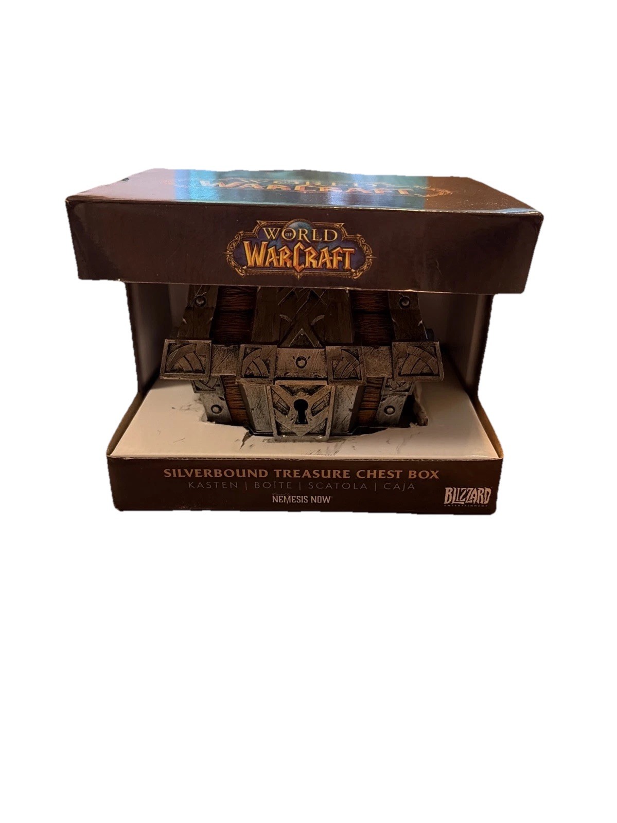 World of Warcraft Silverbound Treasure Chest Box with Key