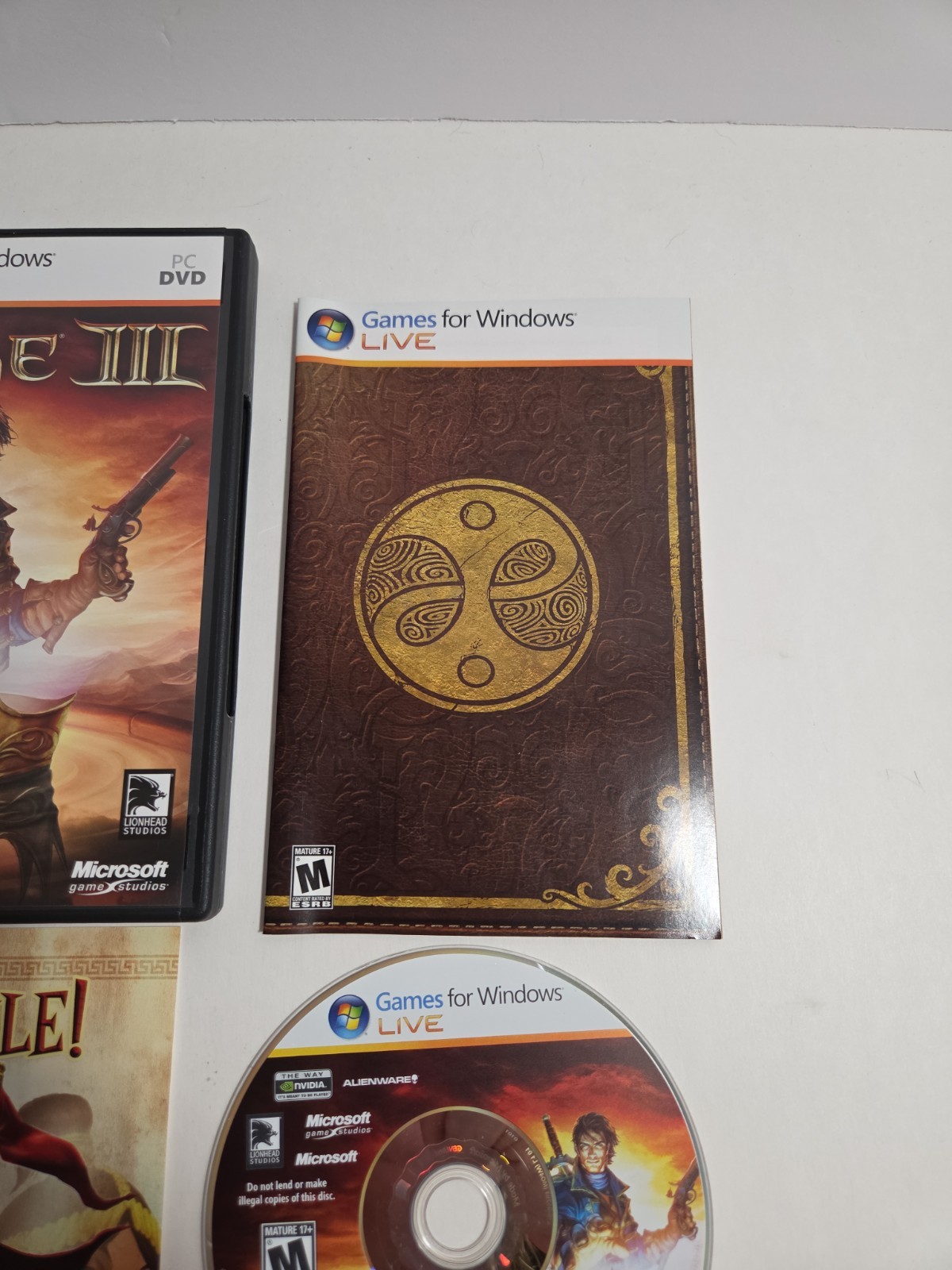 Fable III Microsoft Game Studios PC DVD For Windows Product Key Usage Unknown