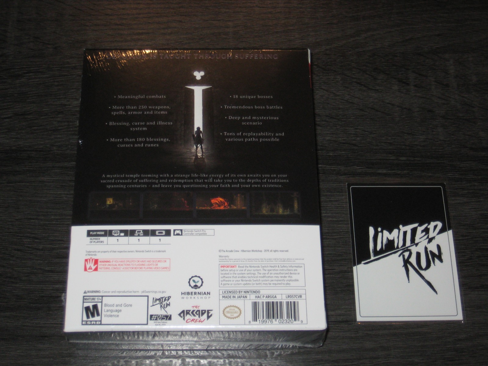 DARK DEVOTION COLLECTOR’S EDITION w/ CARD (LIMITED RUN GAMES #57 LRG) OOP