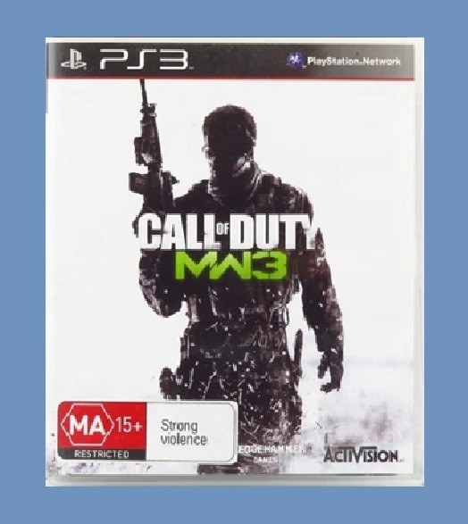 PS3 GAME – Call of Duty MW3 – action game – MA15+ pre-owned game + booklet VGC
