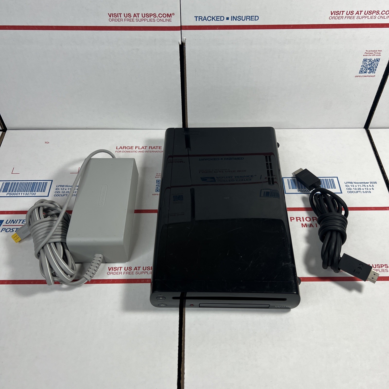 Nintendo Wii U Black 32GB Deluxe Console / Power Only – SAME DAY SHIP – WARRANTY
