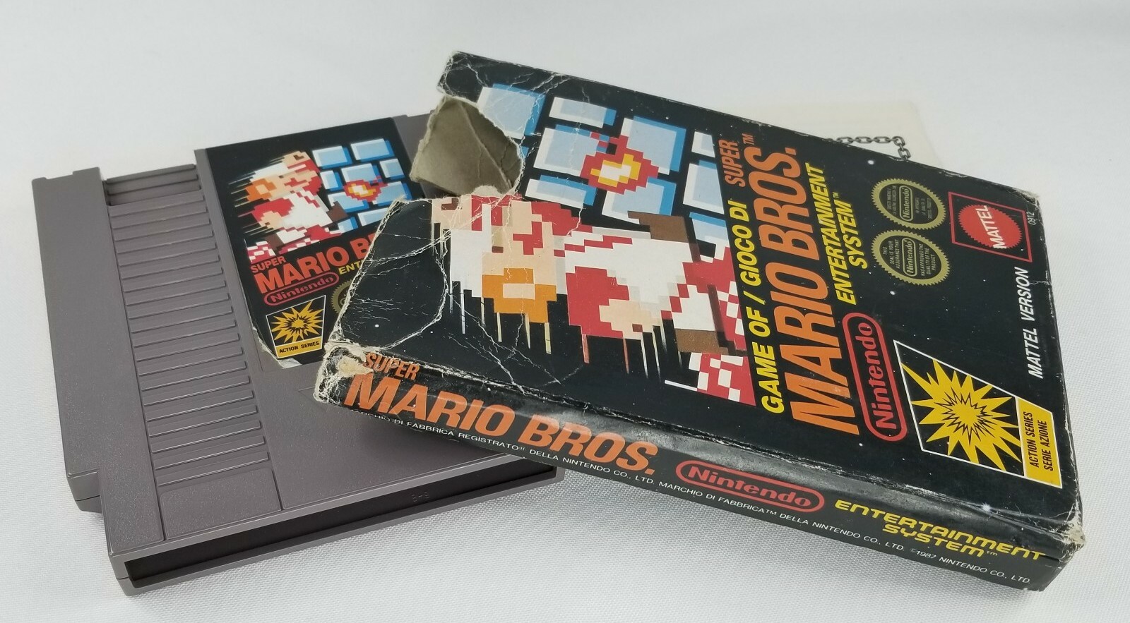 Super Mario Bros Nintendo NES MATTEL VERSION ITALY IMPORT RARE TESTED VHTF HTF