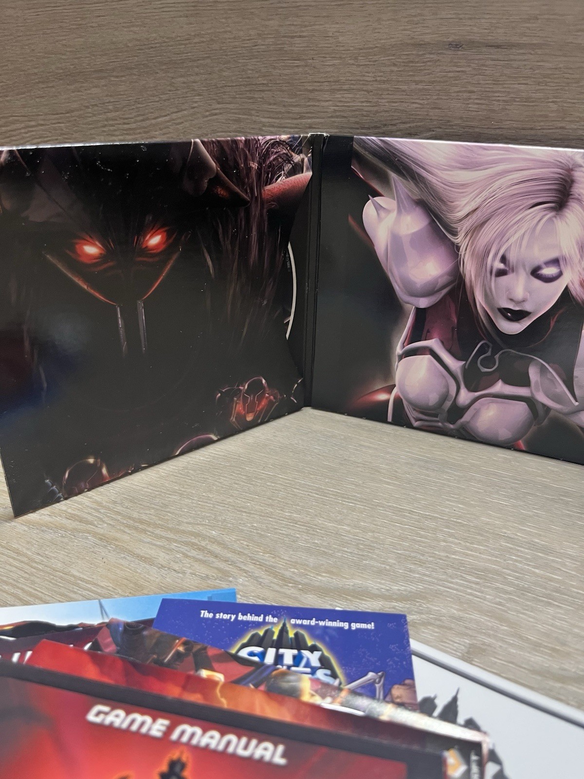 City of Villains NCsoft PC Collector’s Edition Manual Figurine Card Inserts