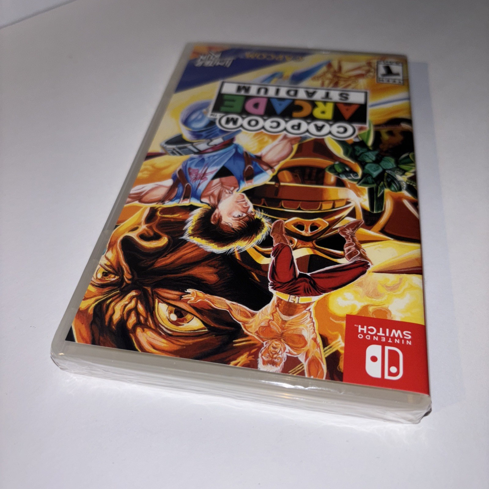 CAPCOM ARCADE STADIUM STRIDER VARIANT COVER LIMITED RUN GAMES U.S. ESRB SWITCH