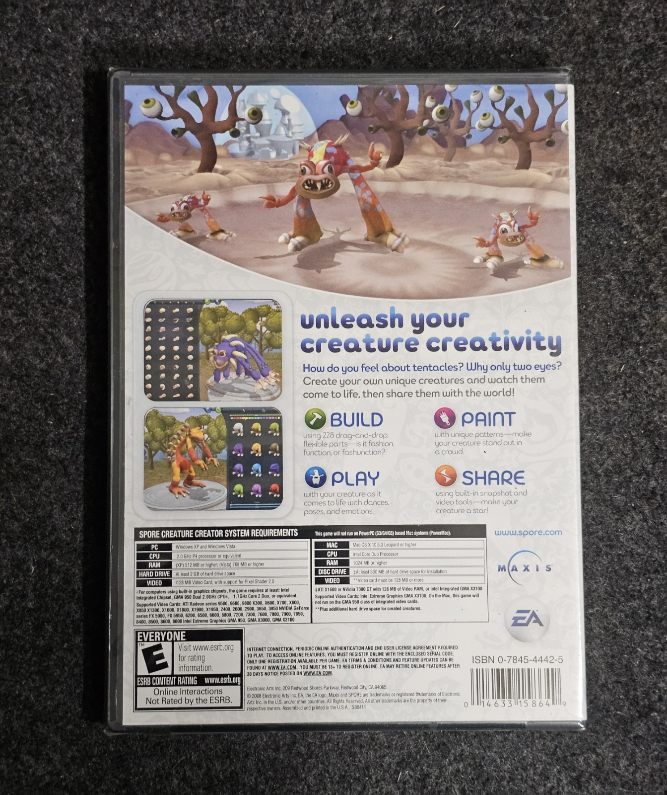 Spore Software Lot Galactic Adventures, Creature Creator, Creepy & Cute PC Lot