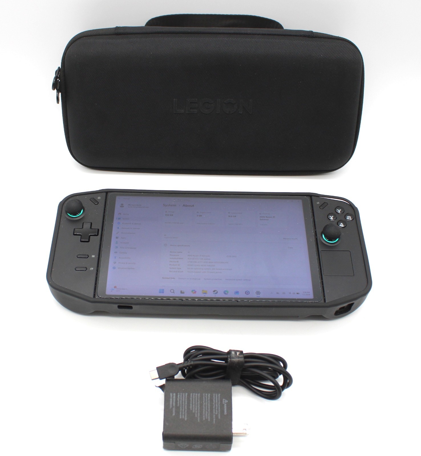 Lenovo Legion Go 1TB Ryzen Z1 Extreme 16GB Handheld Gaming PC with Case, Charger