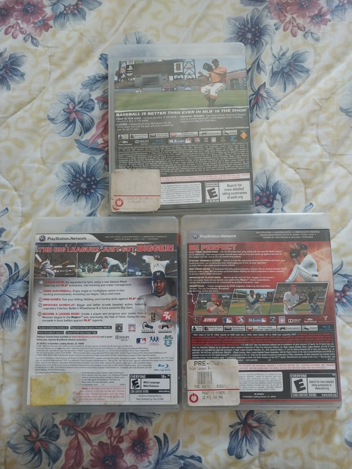MLB PS3 Games – The Bigs 2 MLB 2K12 MLB The Show 15