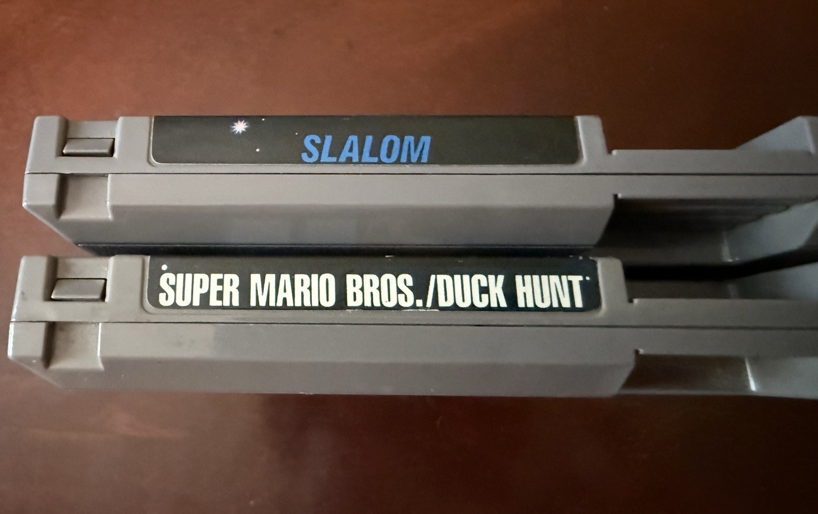 Nintendo NES Lot of 2! Slalom & Super Mario/Duck Hunt CARTS ONLY Combine Ship 📫