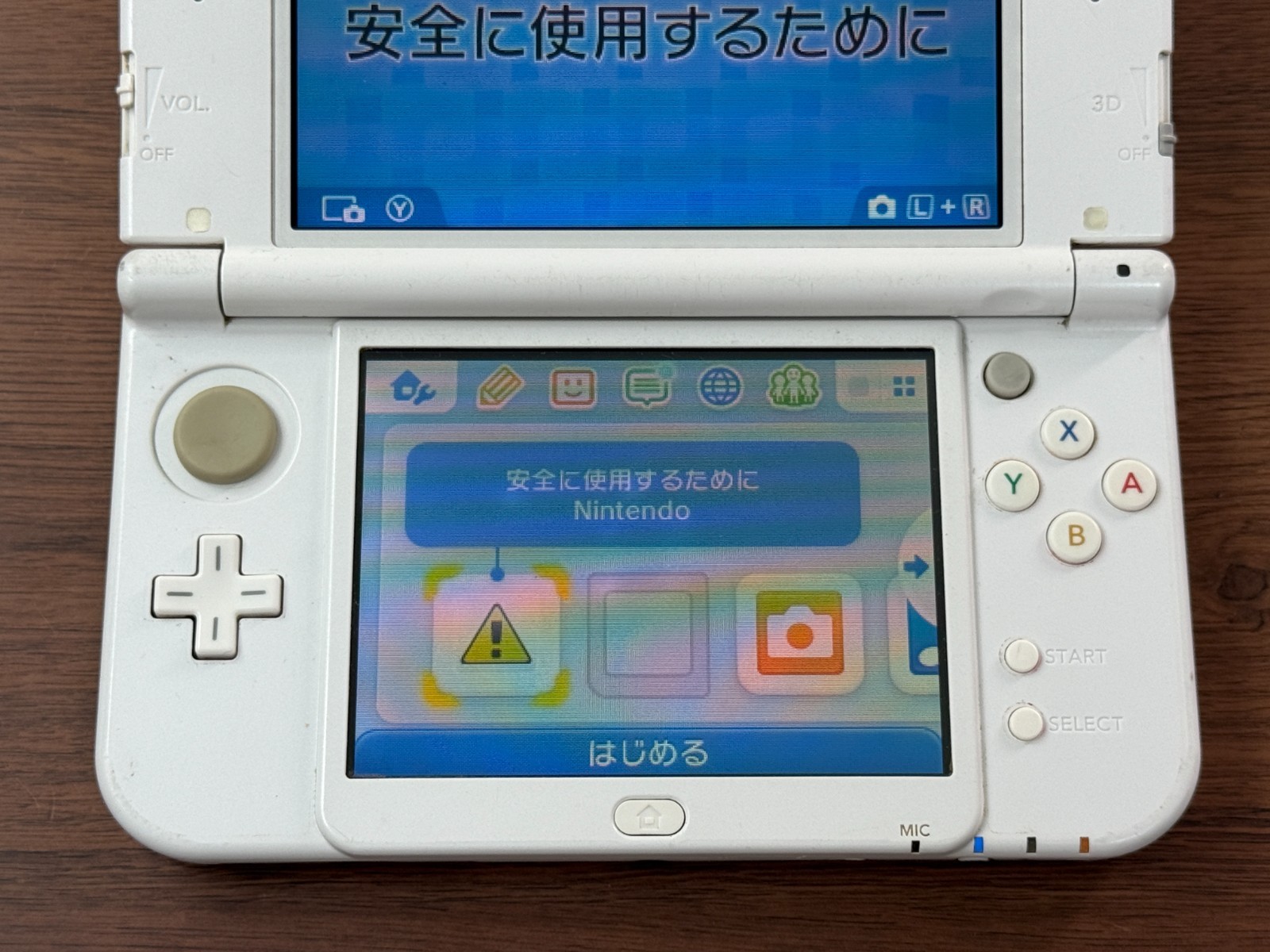 Nintendo New 3DS LL XL Pearl White Console Tested Japan ver R6258