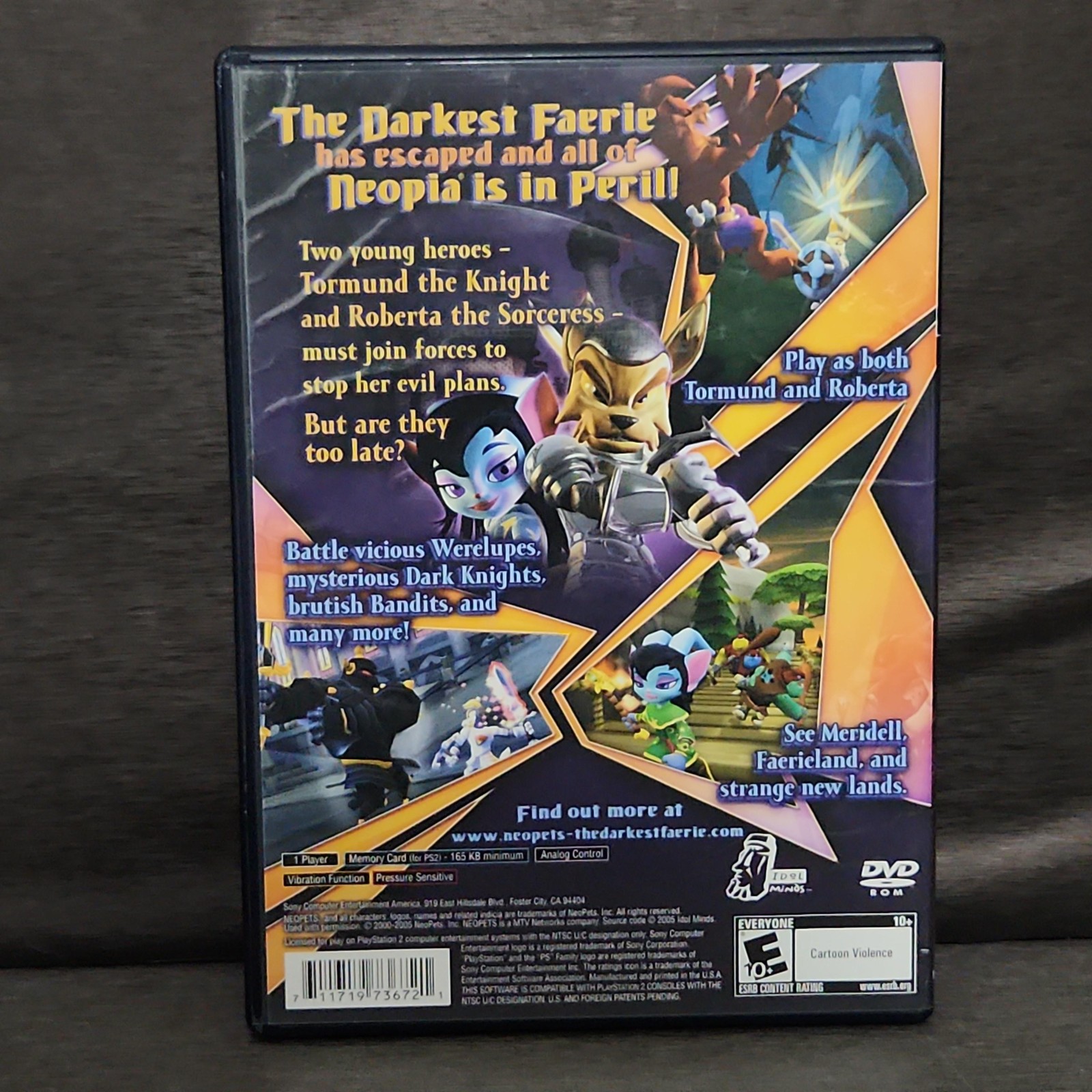Neopets The Darkest Faerie PlayStation 2 PS2 Game