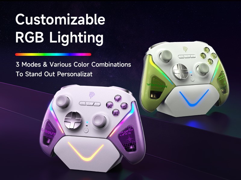 Wireless controller Gamepad TMR Joystick, Dual-Mode Trigger-US-D10