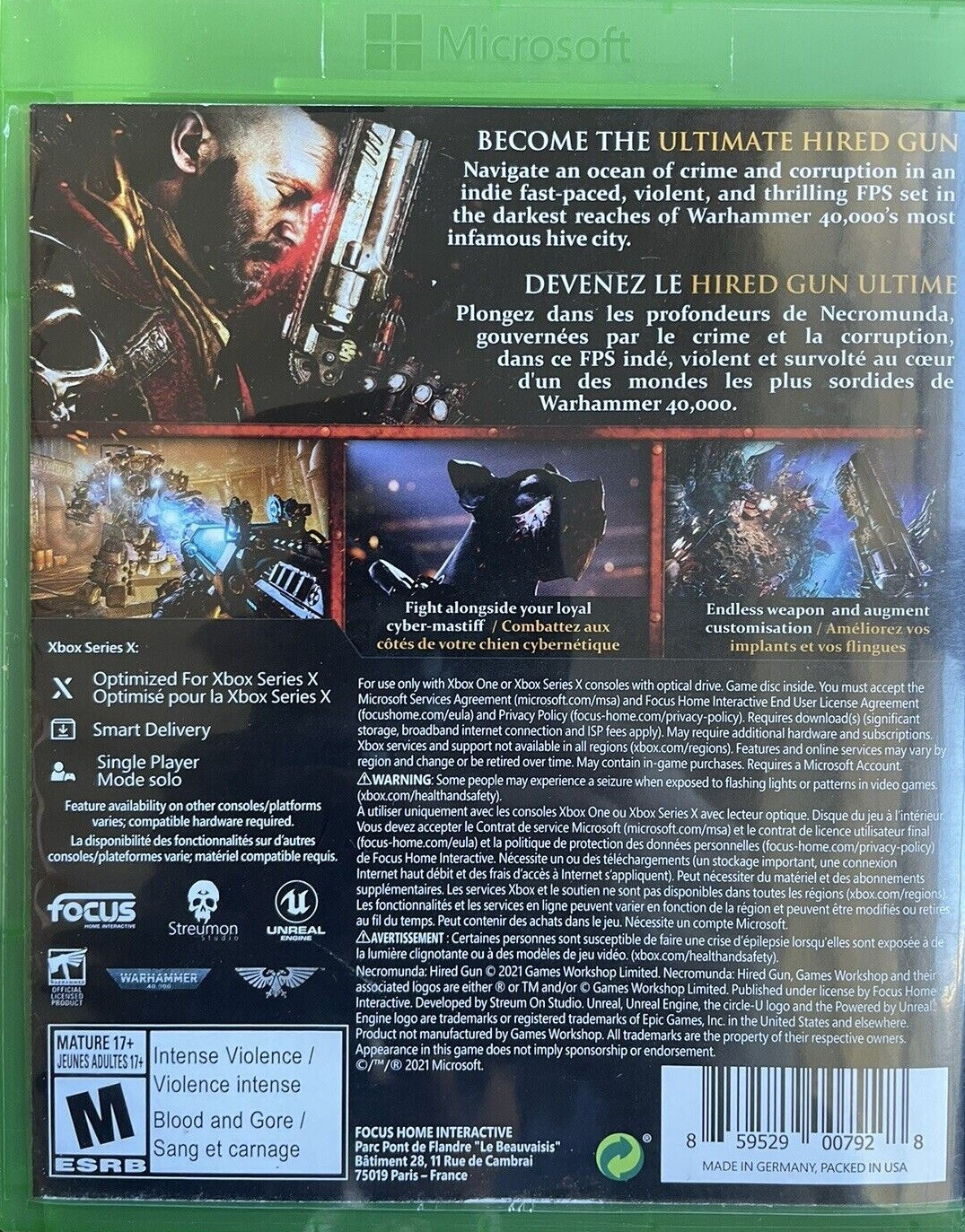 Necromunda: Hired Gun (XBOX One / Series X) New