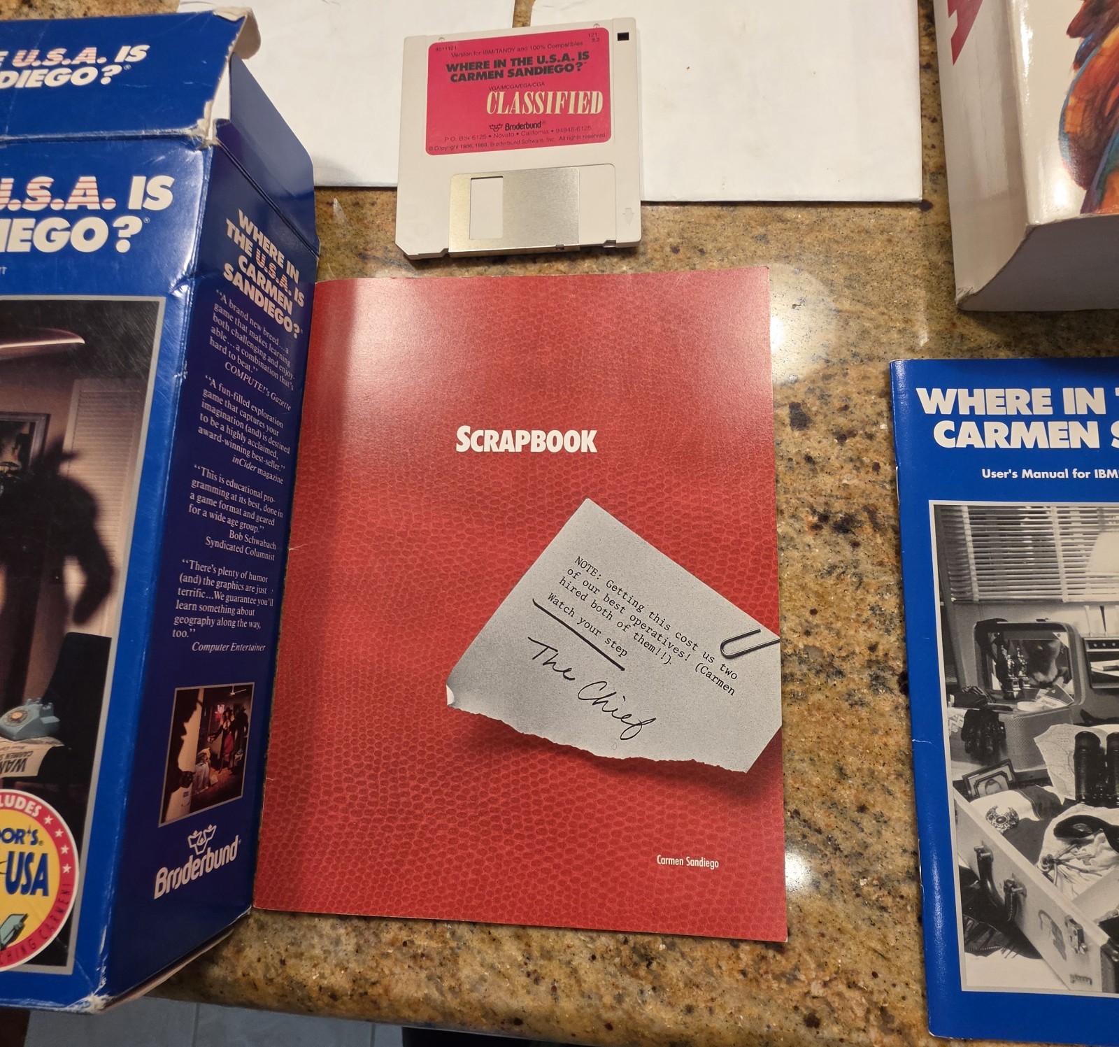 Where in the USA is Carmen Sandiego PC game 5.25″and 3.5″ disks 1989 Some Issues