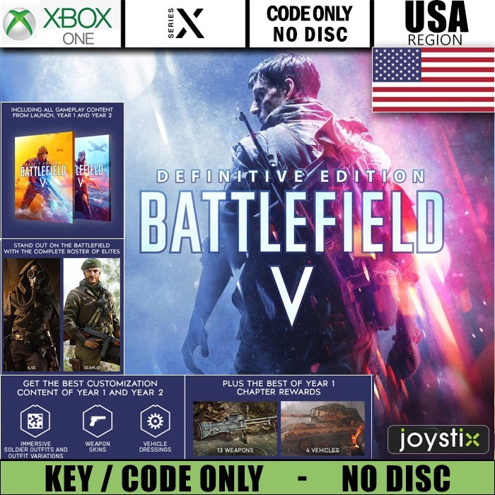 Battlefield V 5 Definitive Edition – Xbox One/Series X|S Key Code USA Region US