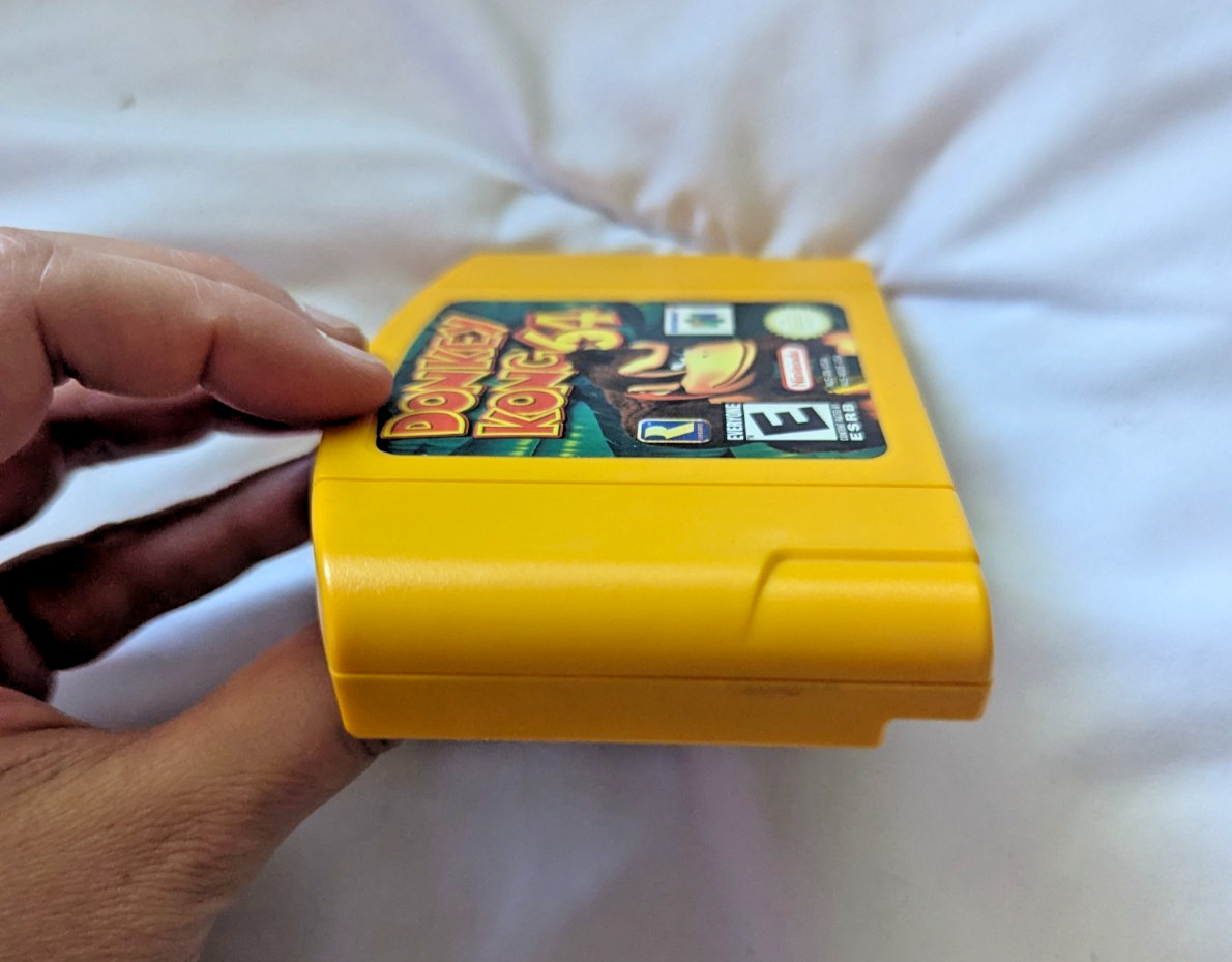 Donkey Kong 64 (Nintendo 64 N64, 1997) – Authentic, Tested & Working – yellow
