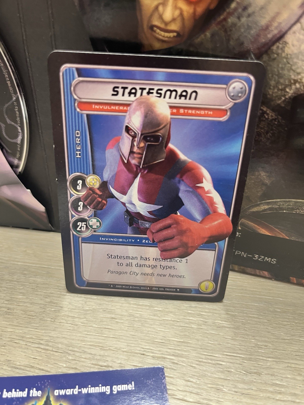 City of Villains NCsoft PC Collector’s Edition Manual Figurine Card Inserts