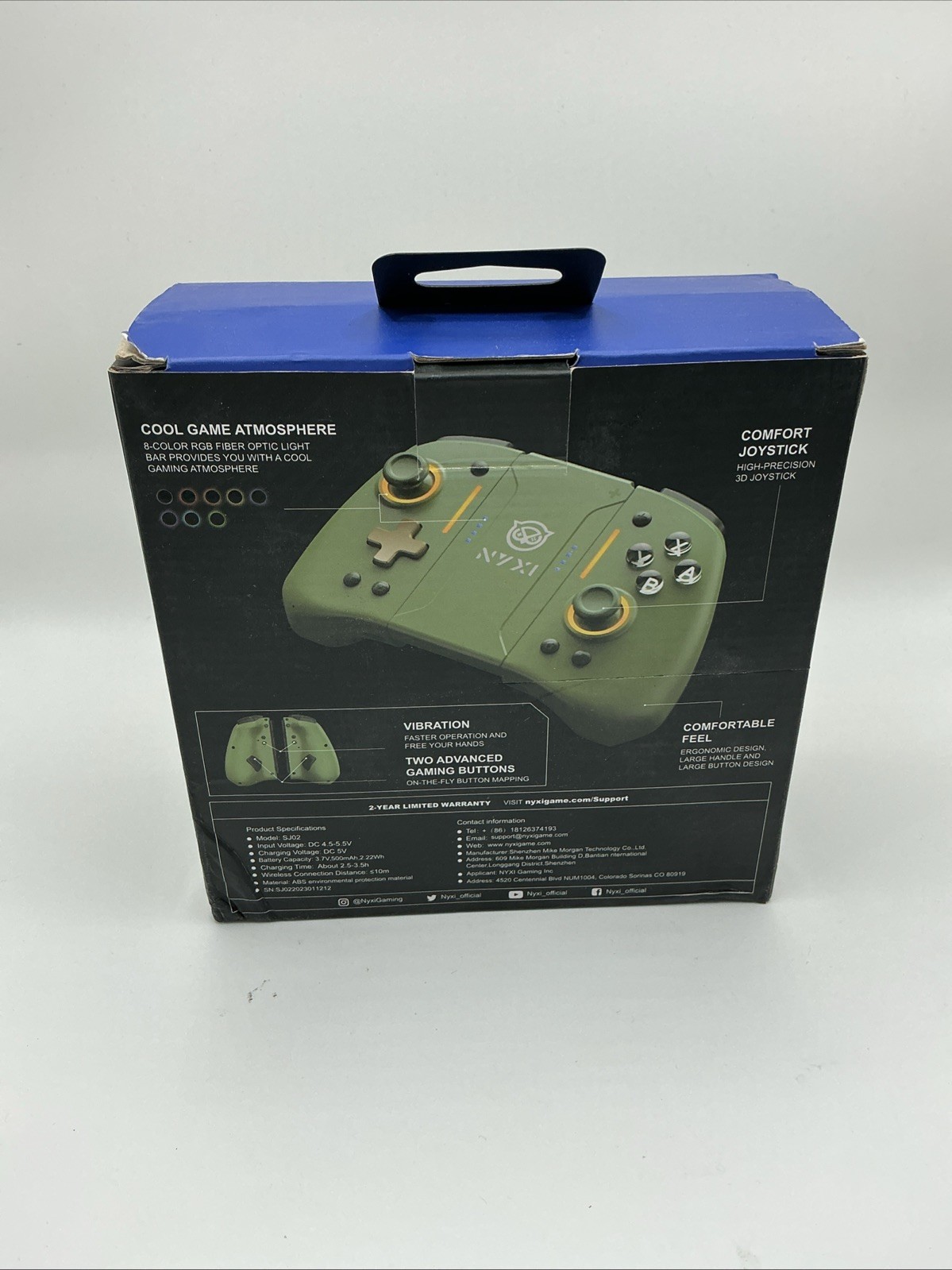 NYXI Wireless Controller for Nintendo Switch NS/LITE Oled Green