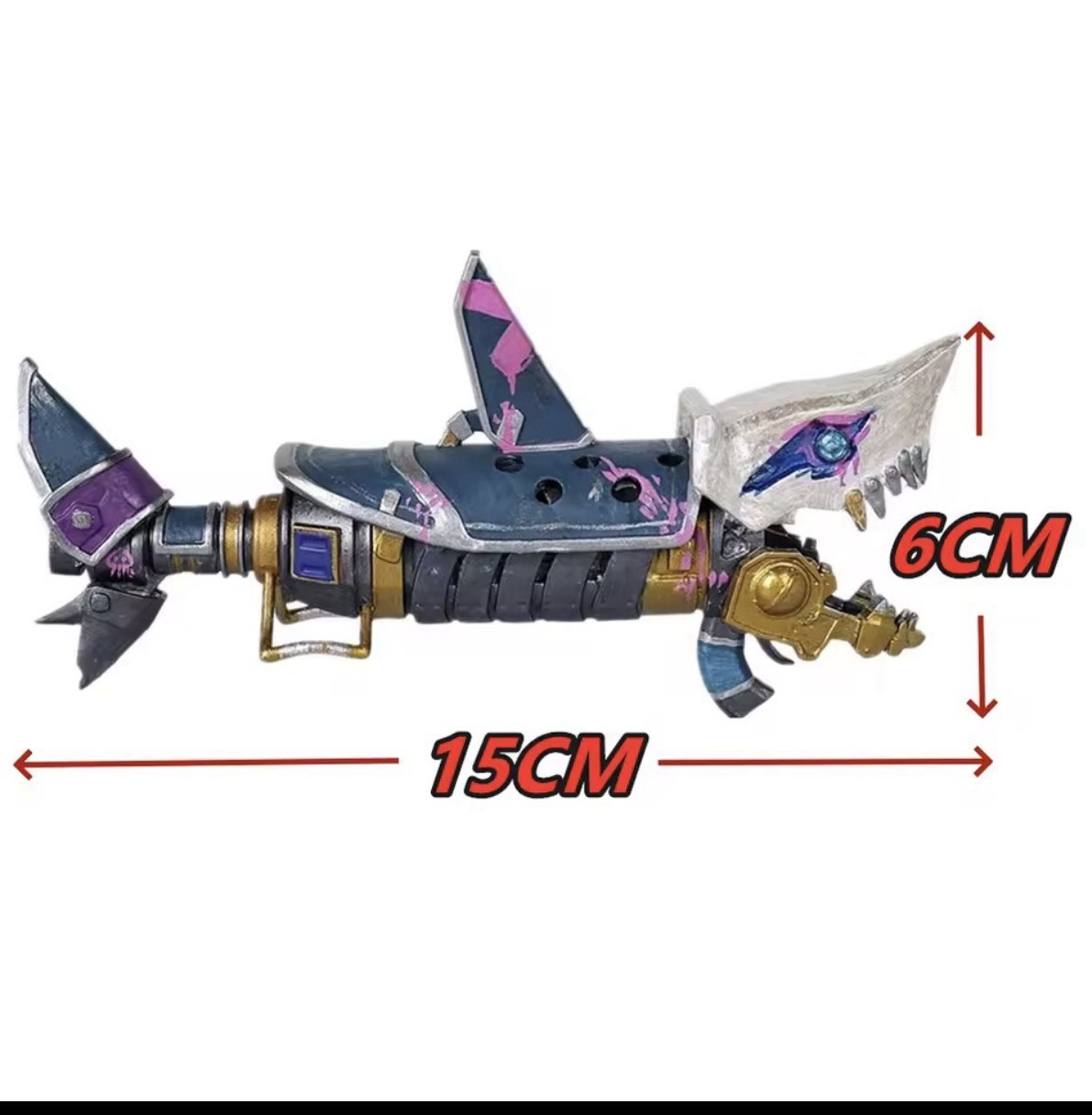 Fishbones Jinx Pistols Foam Gun league Of Legends Game Anime Cartoon 25.5”
