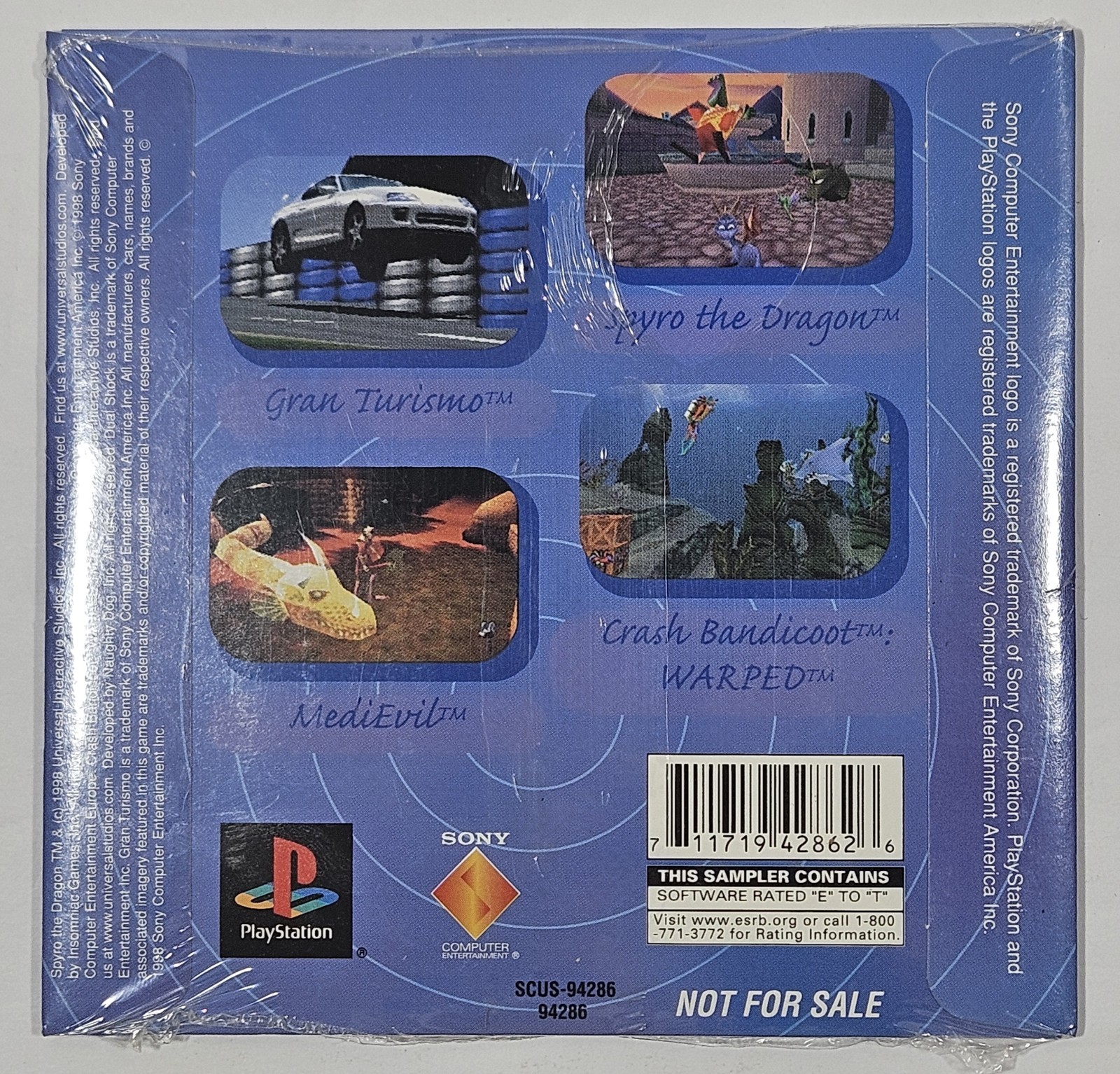 PlayStation Best Buy Exclusive Demo Disc 1998 SCUS-94286 Spyro Crash Sealed