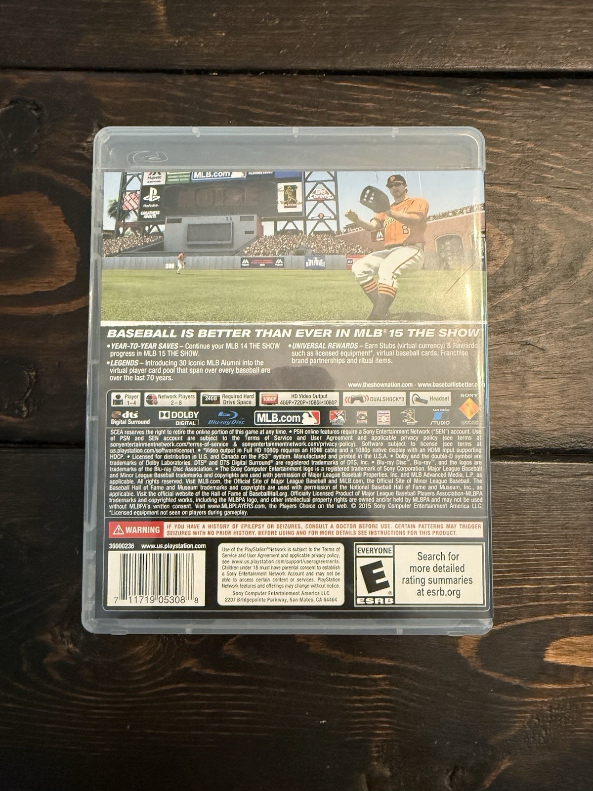 Sony Computer Entertainment MLB 15 The Show MLB The Show Series PS3 2015 TESTED